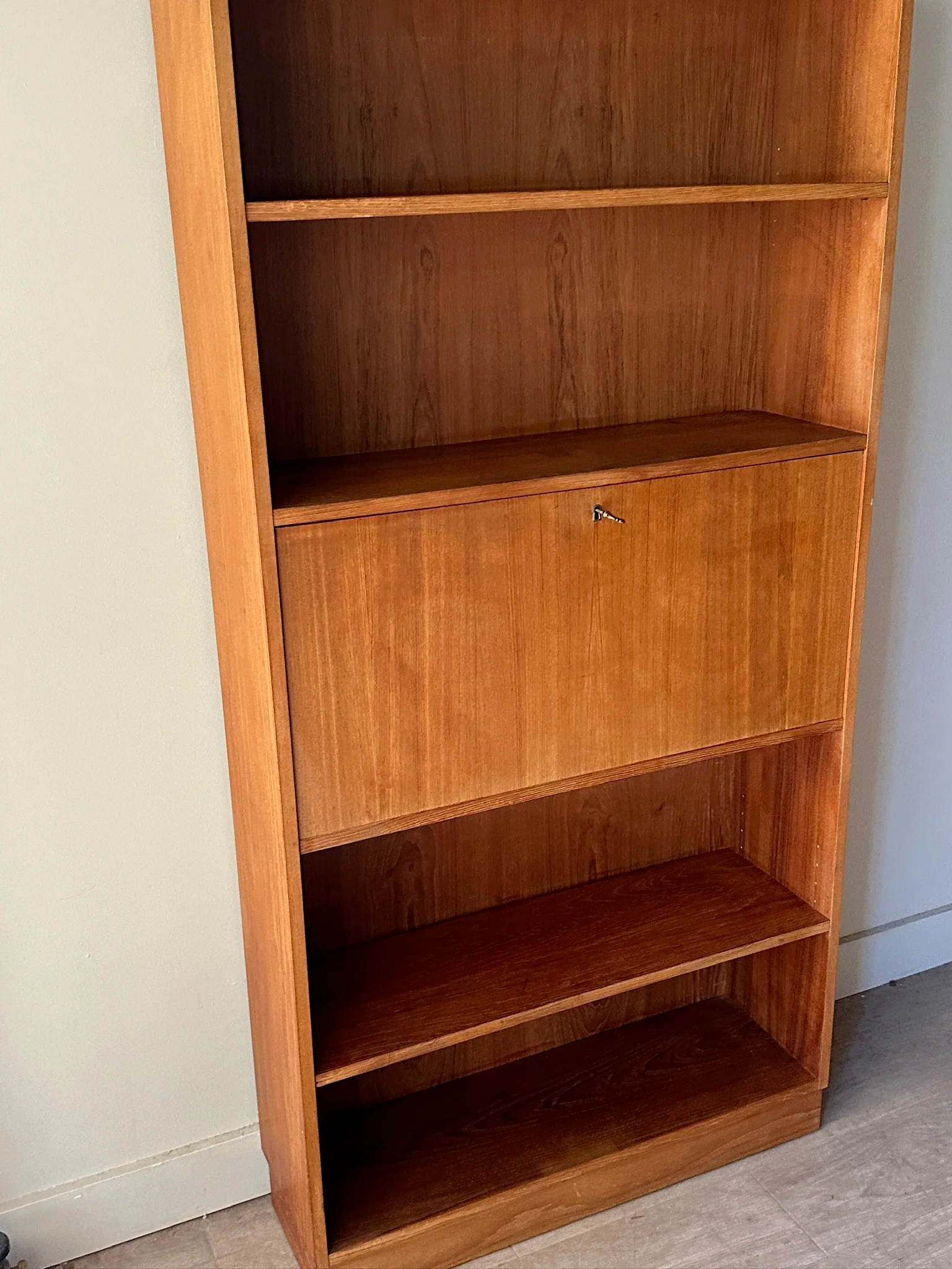 Teak secretary bookshelf - Image 2