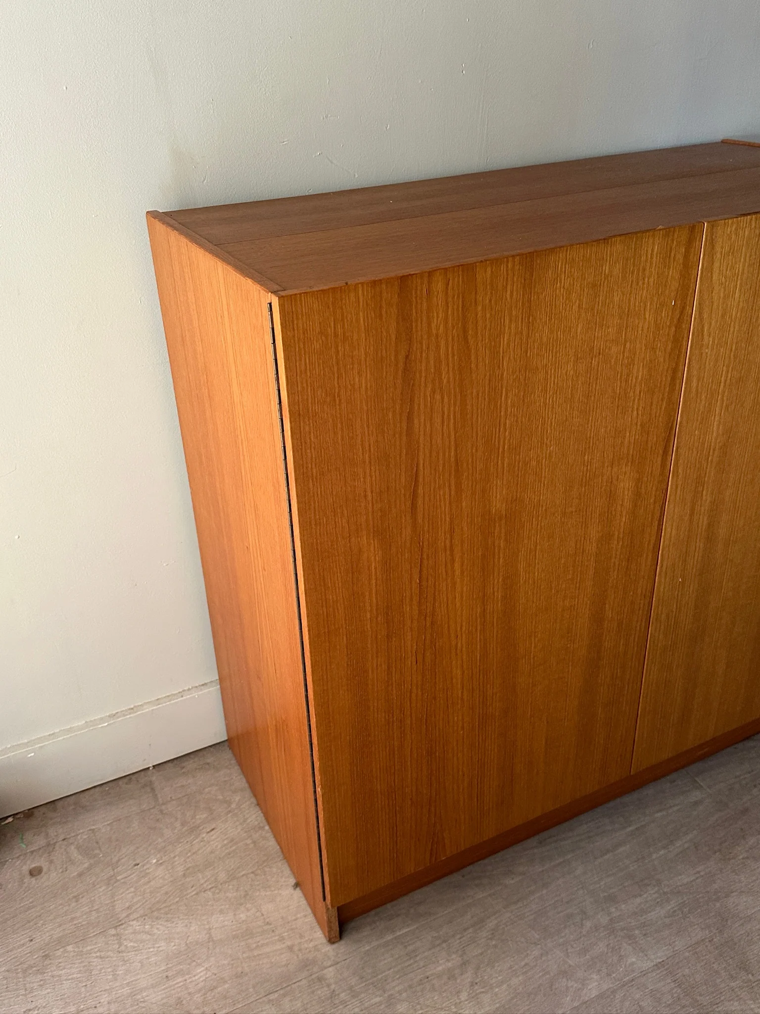Teak tuck away desk - Image 3
