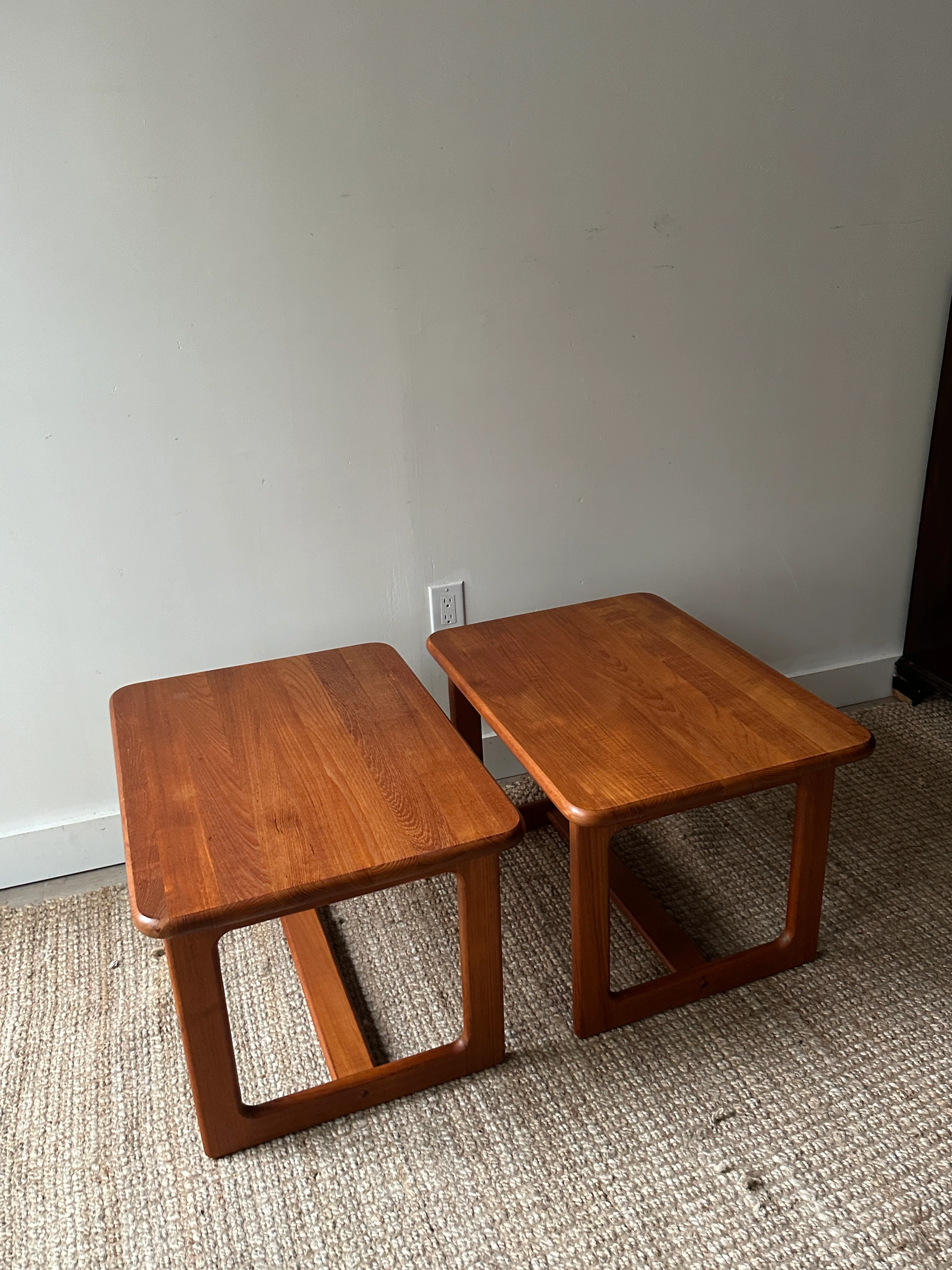 Teak side tables. Sold individually. - Image 4