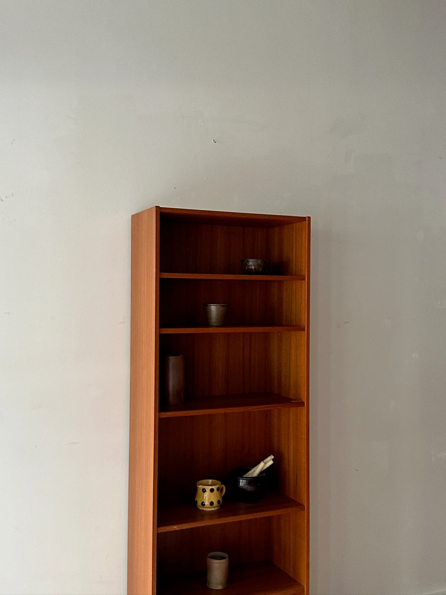 Teak tall bookcase - Image 3