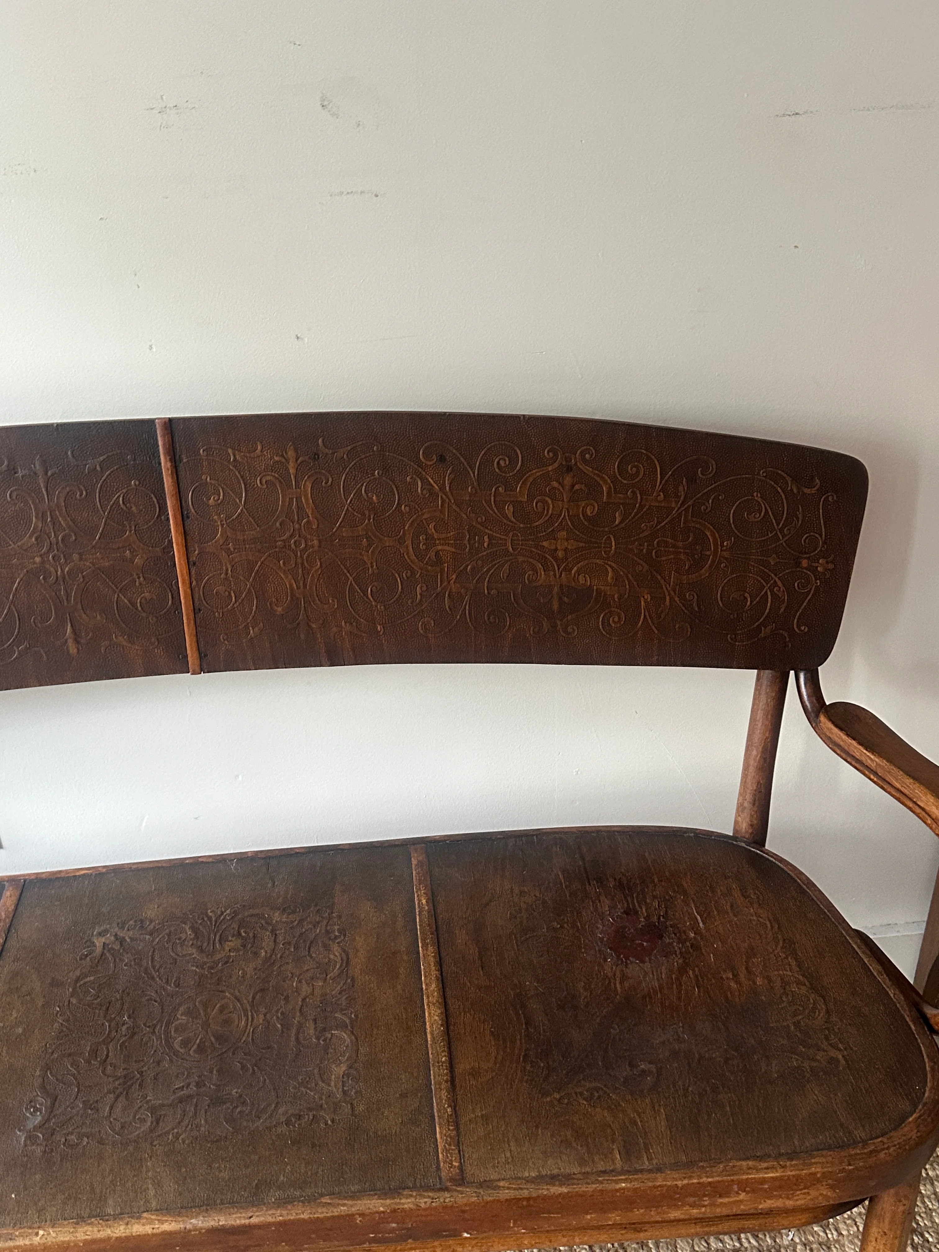 Thonet art nouveau bench - Image 3