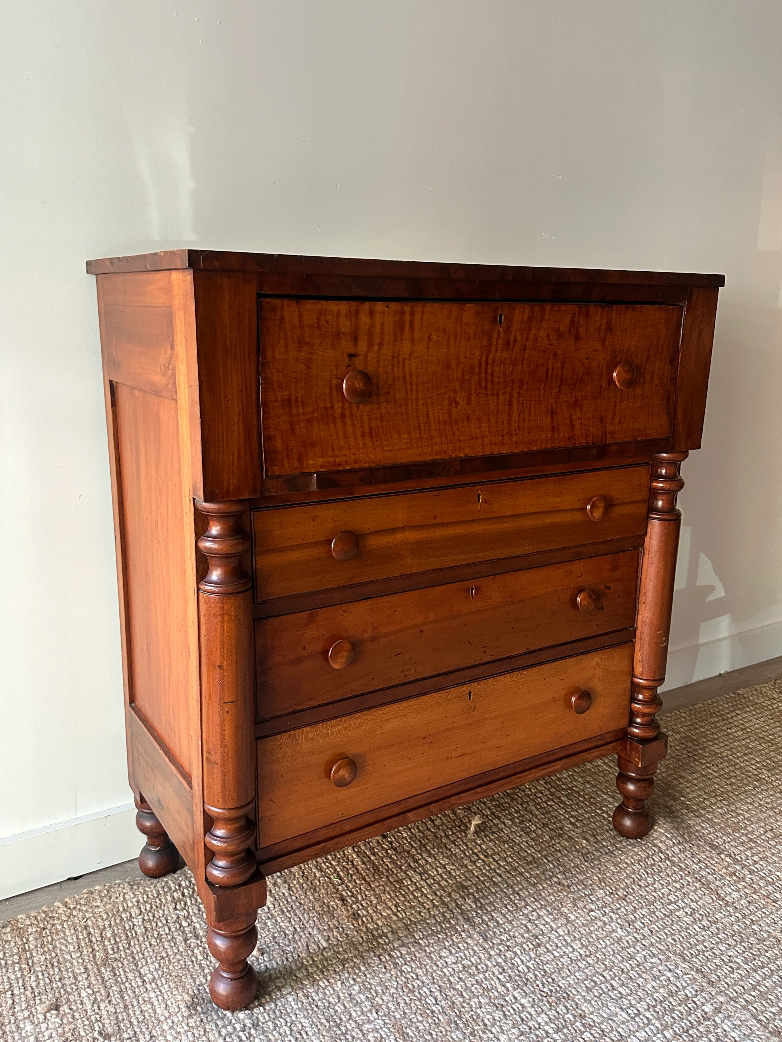 Tiger maple empire dresser - Image 2