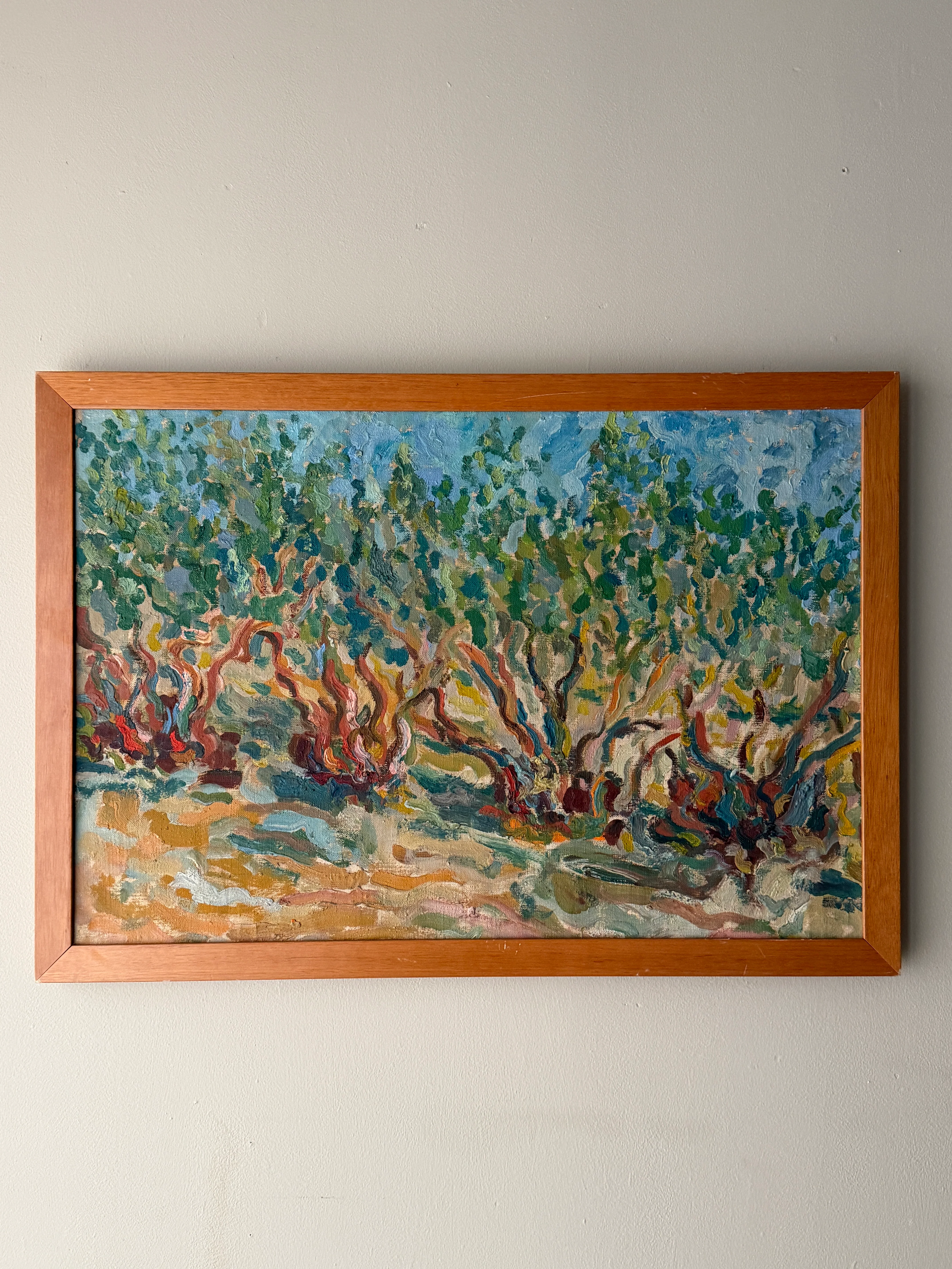 Tree landscape. Unsigned.