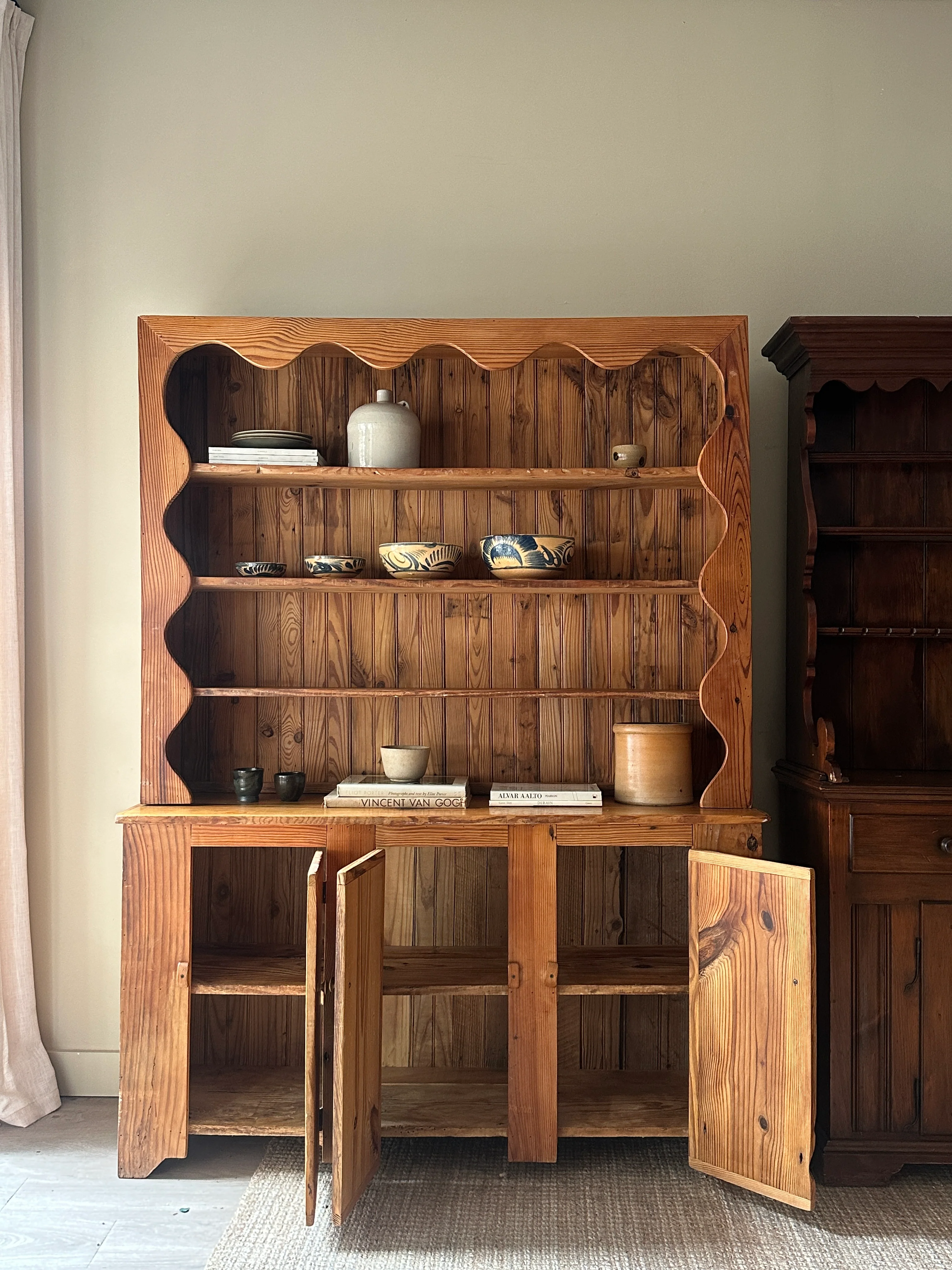 Two piece pine hutch - Image 5