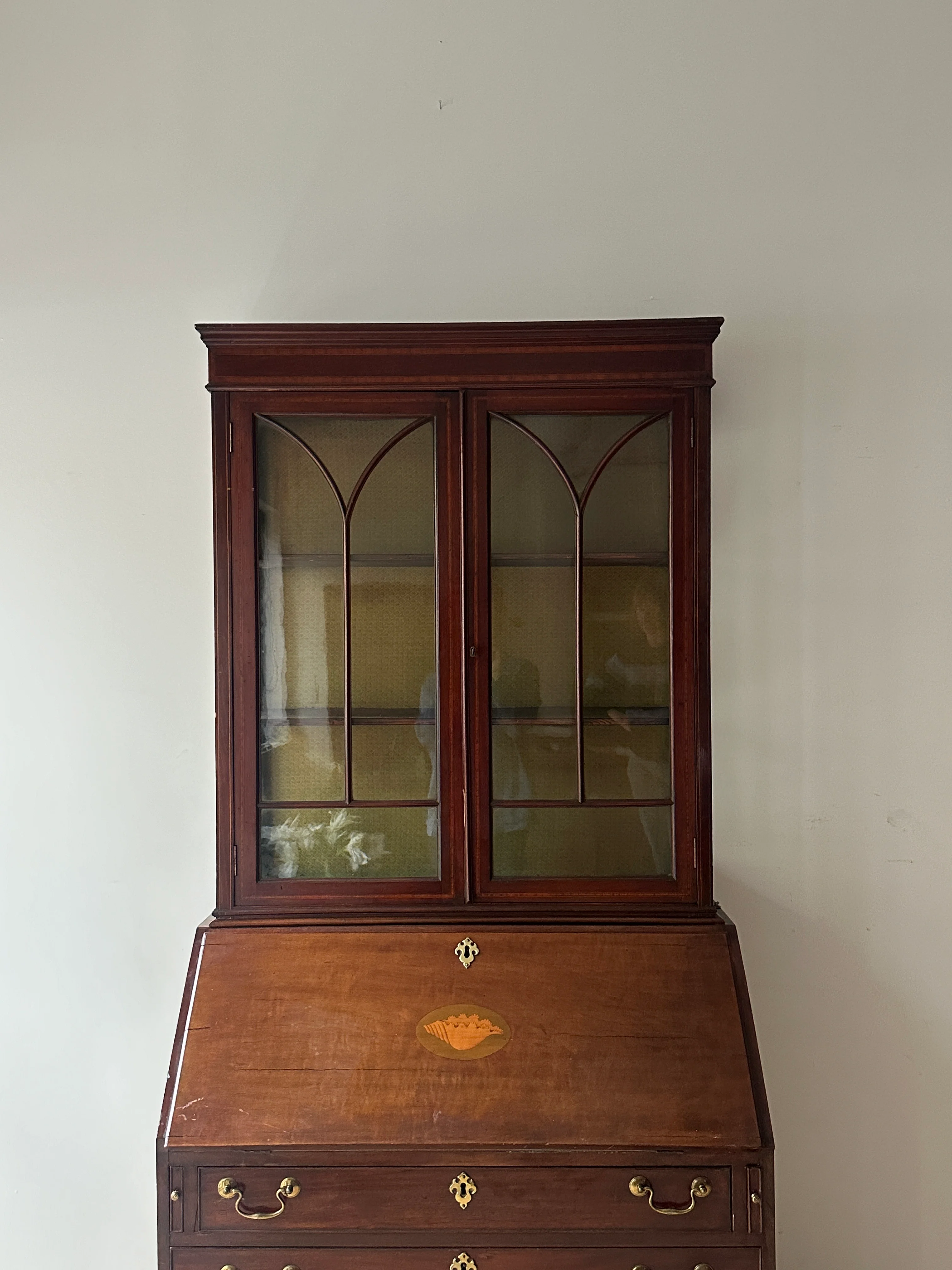 Two piece secretary desk - Image 2