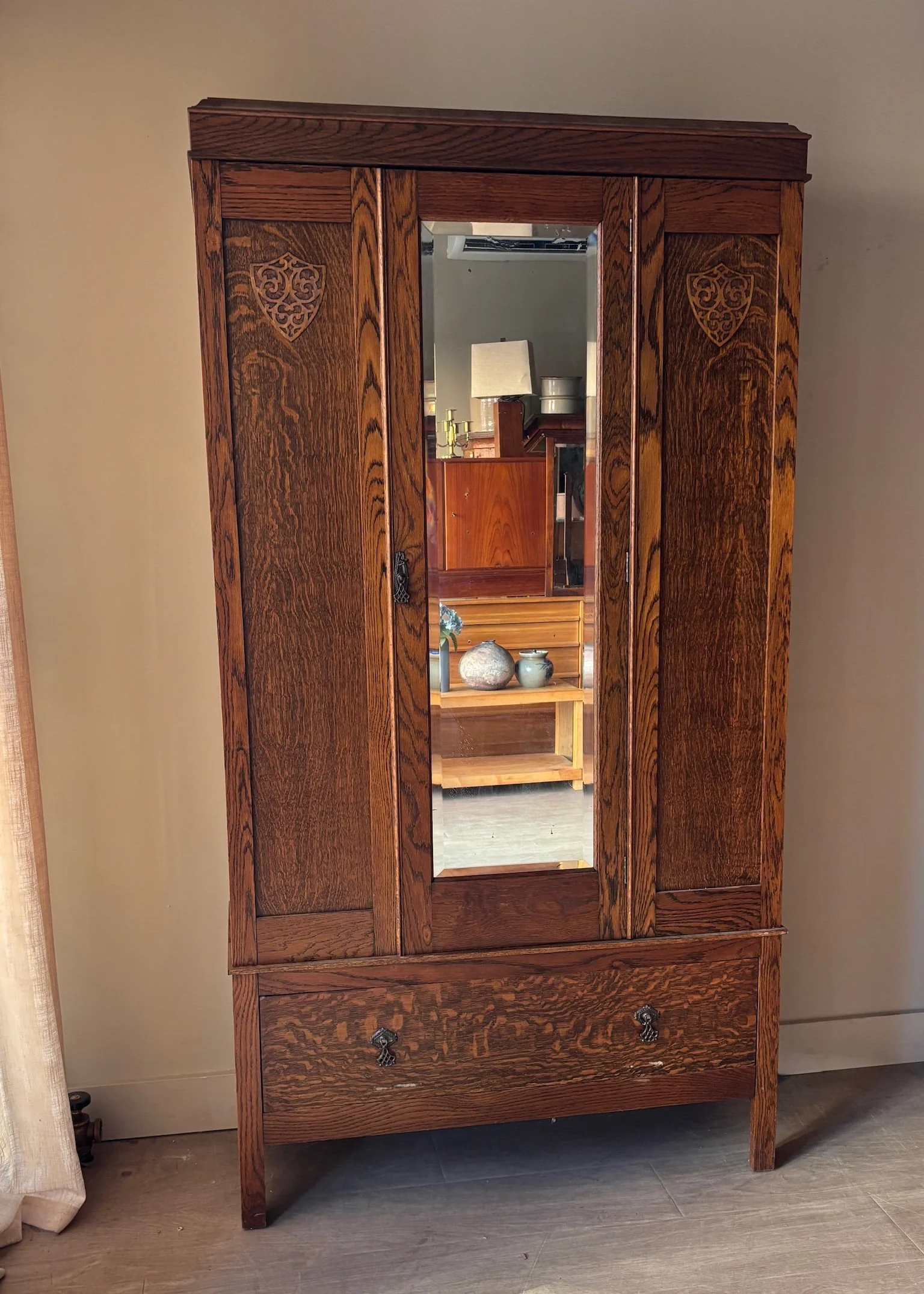 Oak armoire - Image 4