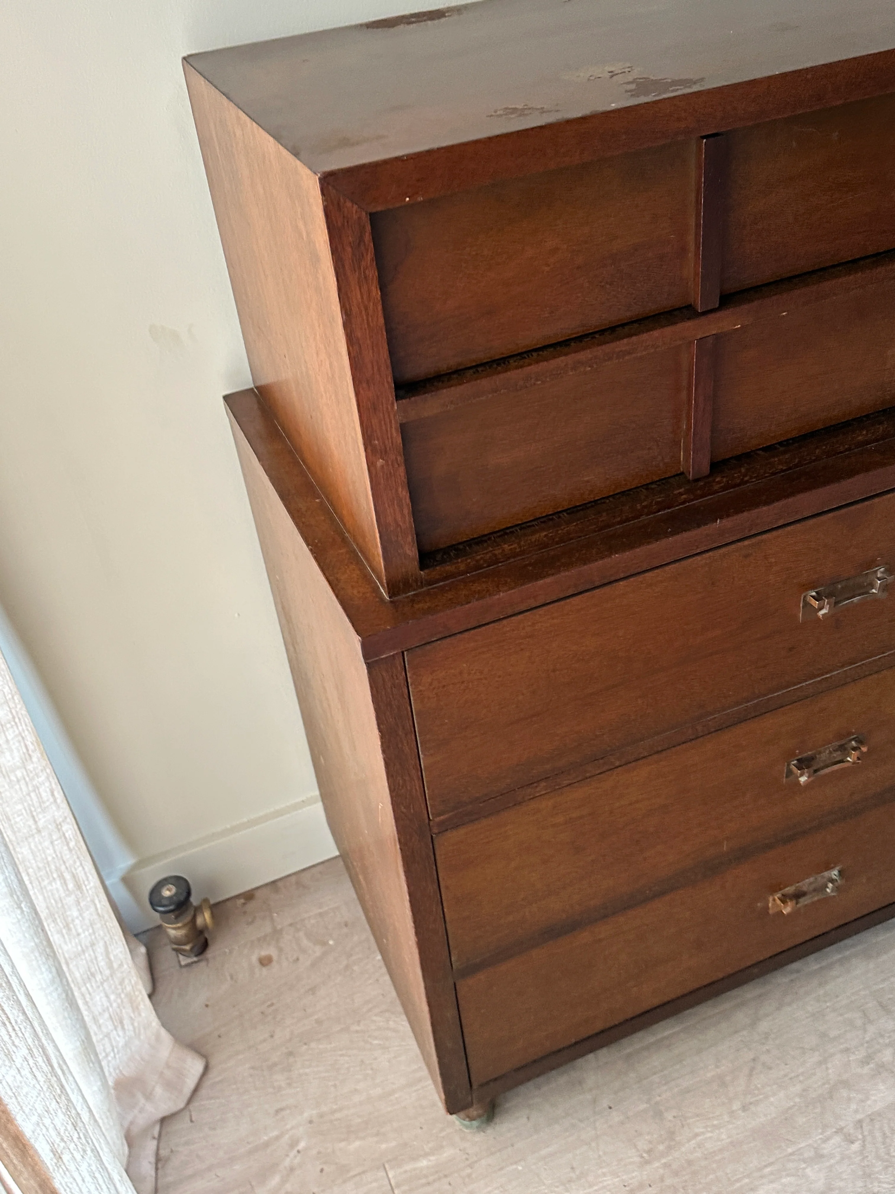 Walnut tallboy - Image 3