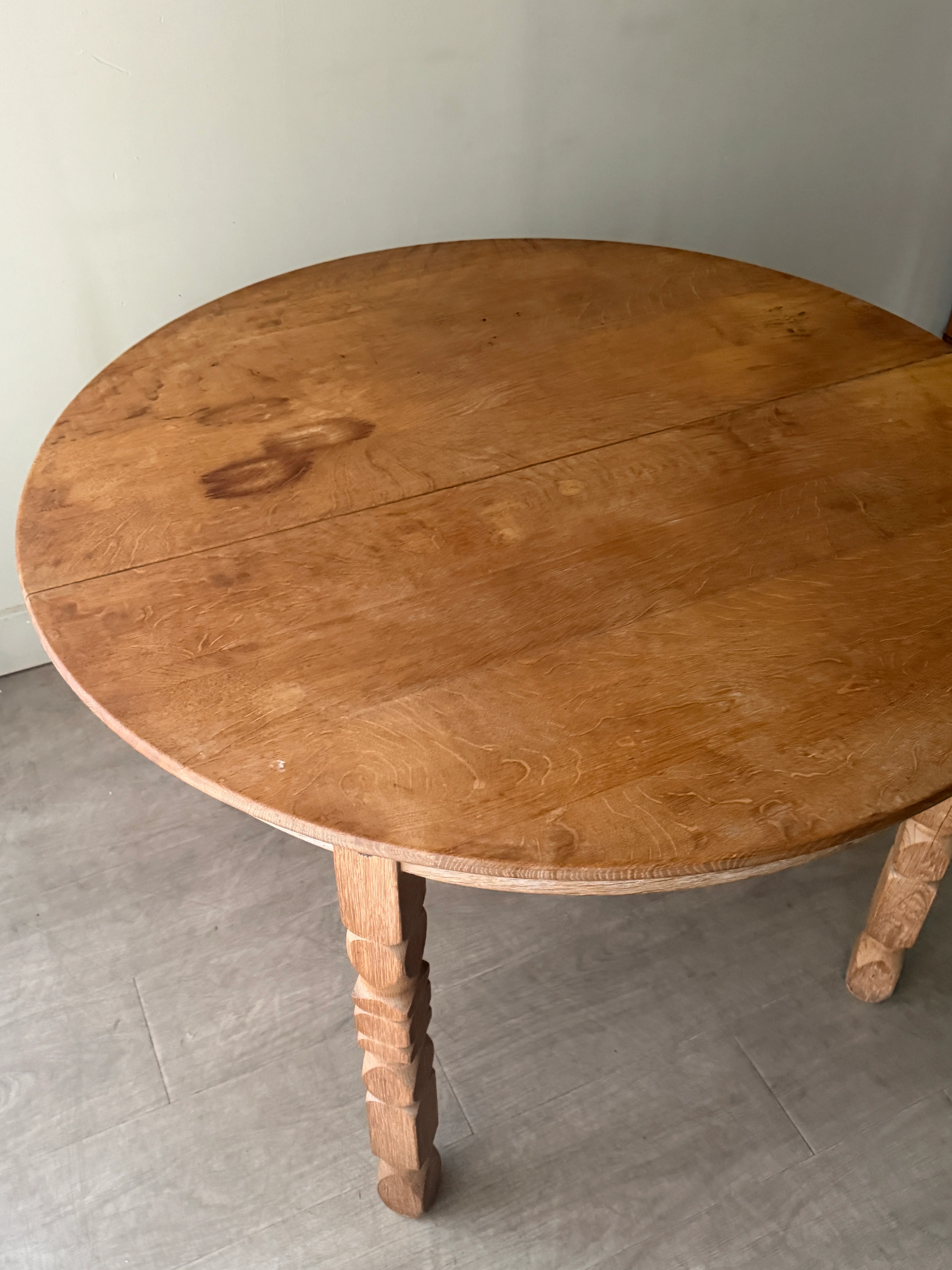 Logeskov Mobler Danish oak dining table with leaves - Image 4