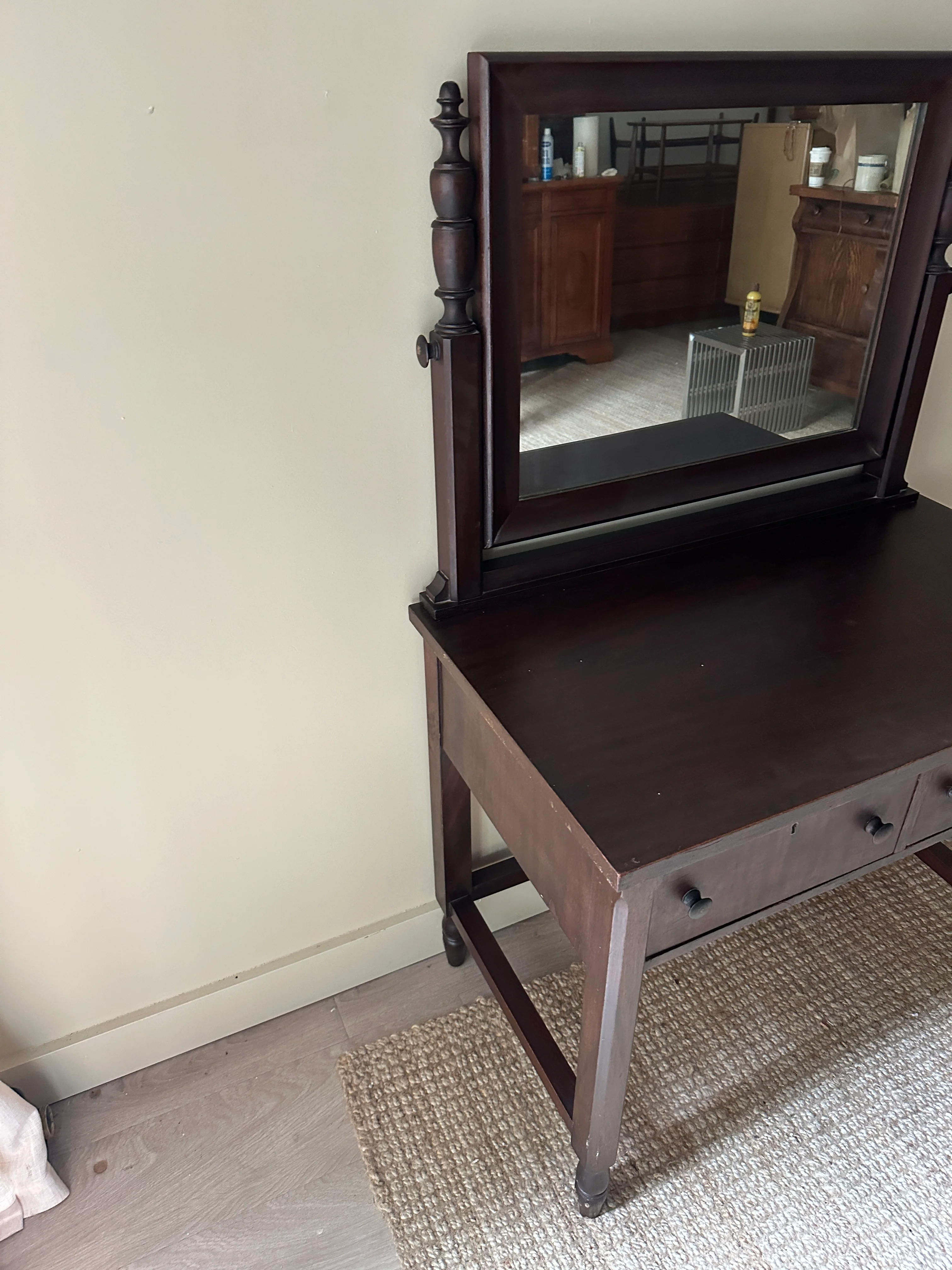 Walnut vanity - Image 3