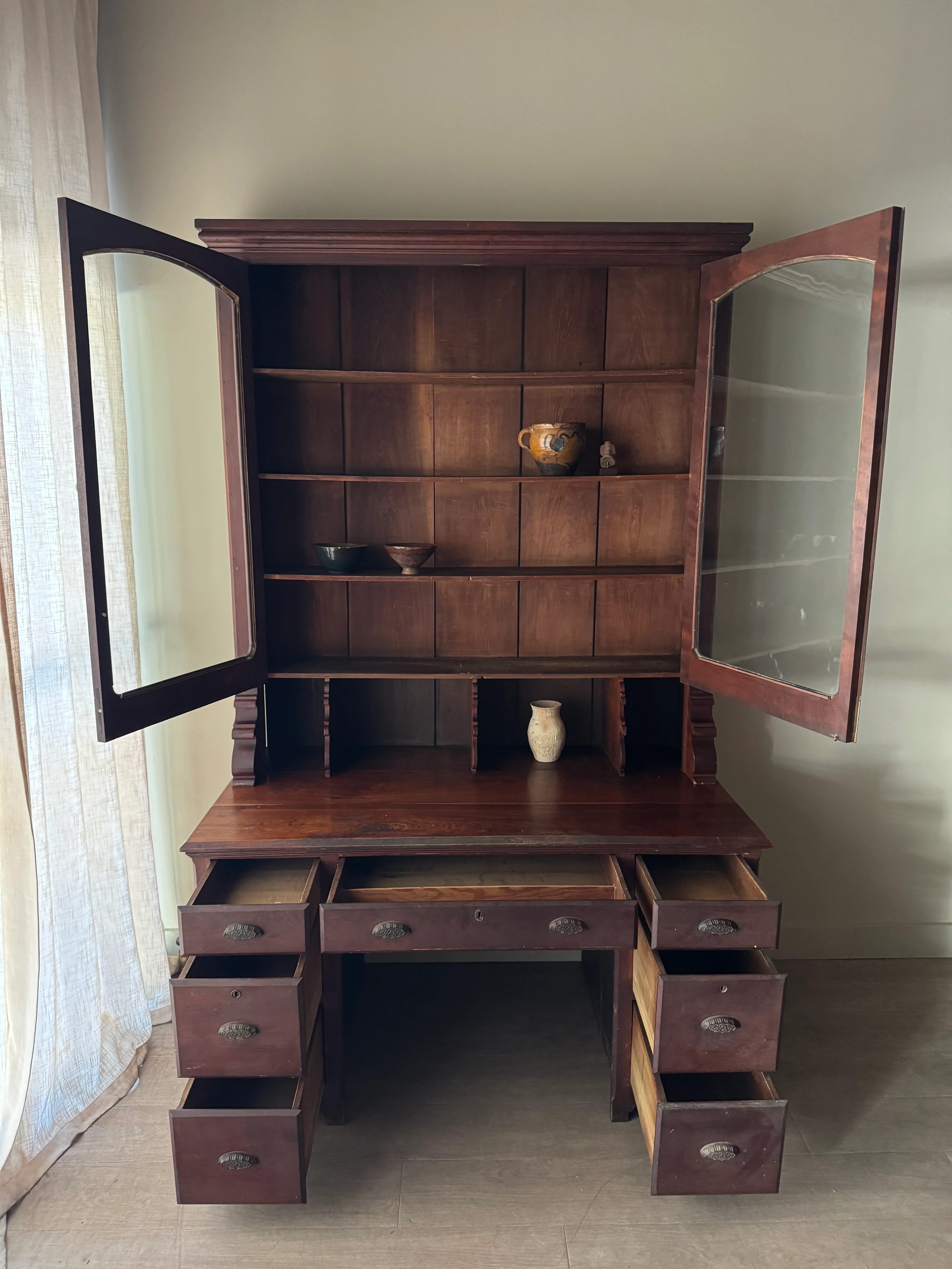 Victorian walnut two piece desk - Image 7