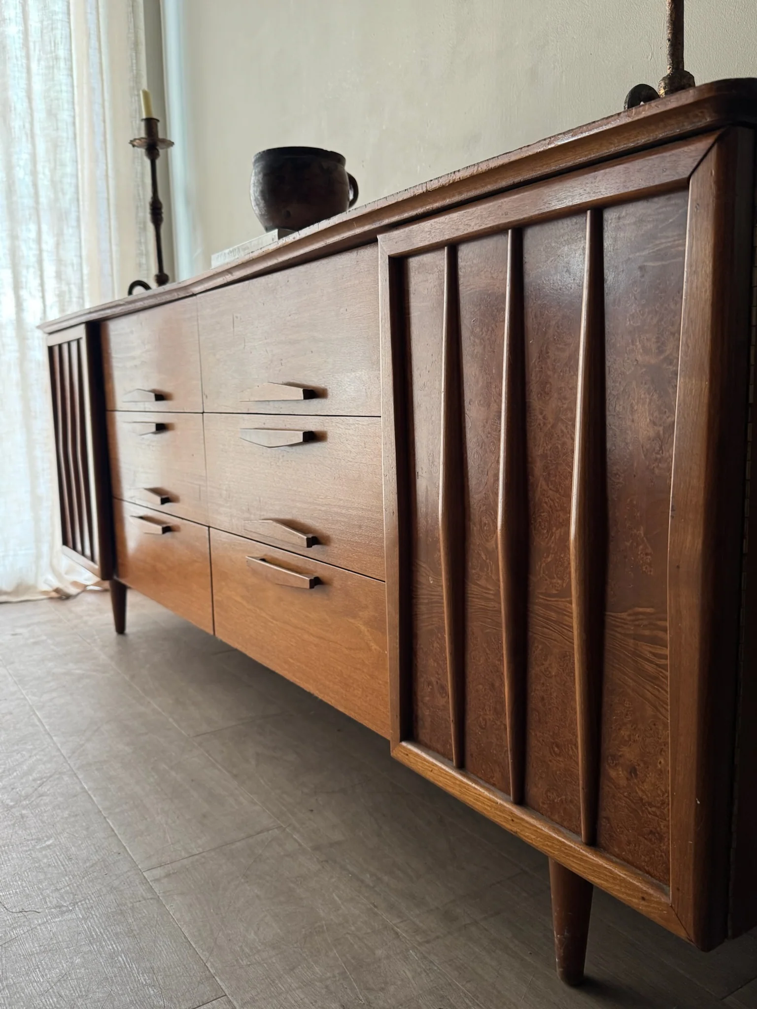 Walnut 12 drawer dresser - Image 4