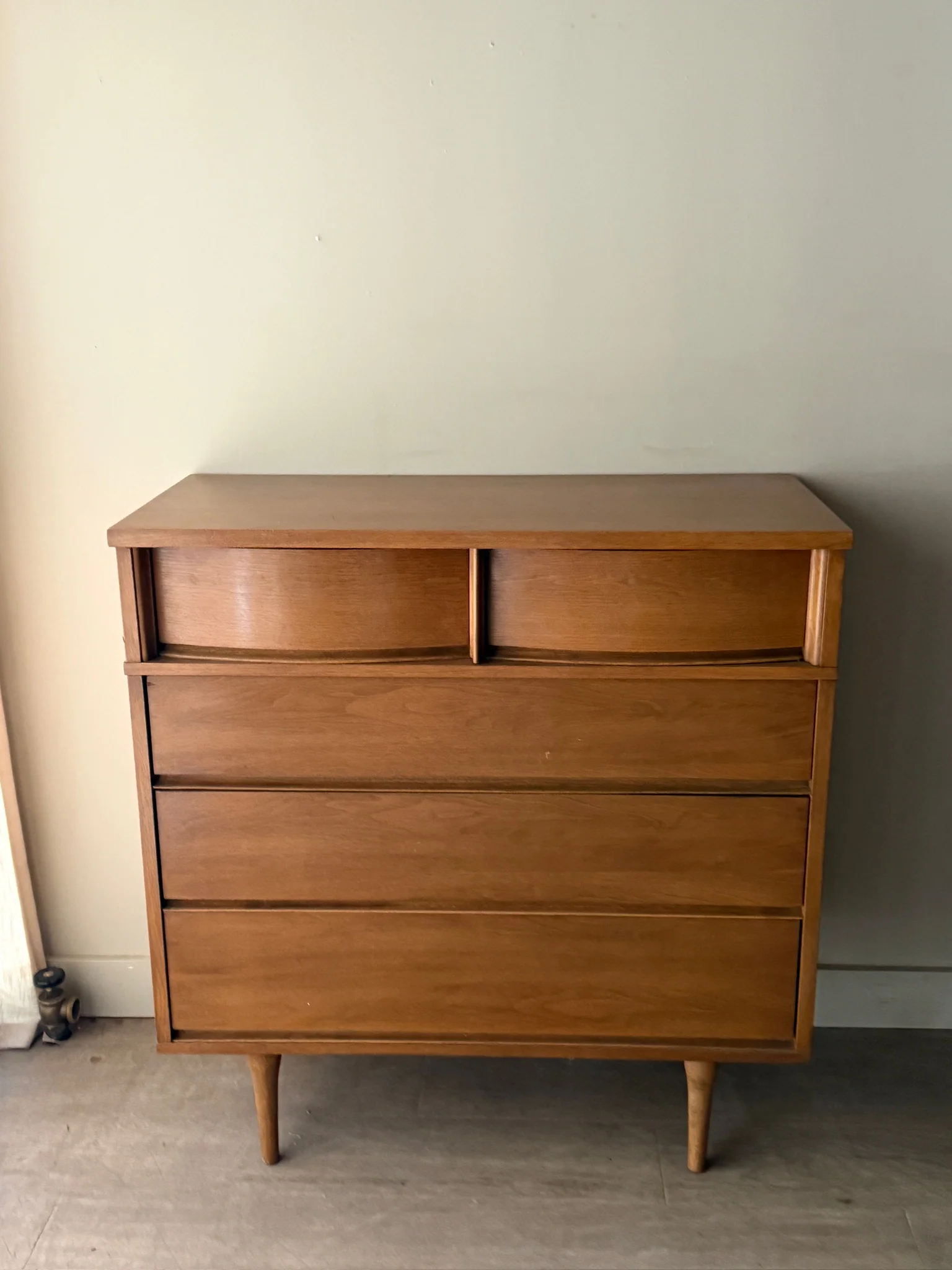 Walnut 5 drawer dresser - Image 2