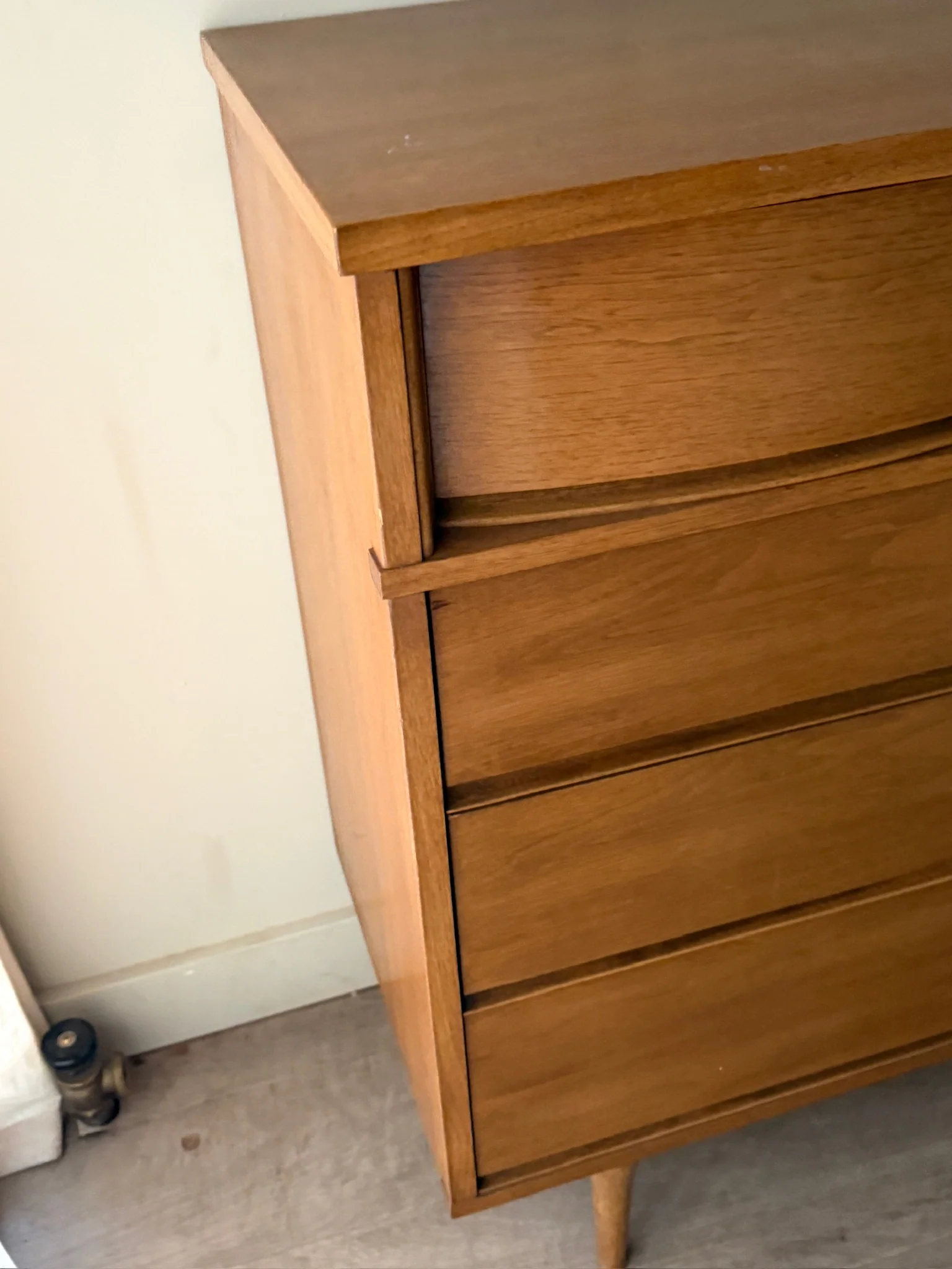 Walnut 5 drawer dresser - Image 3
