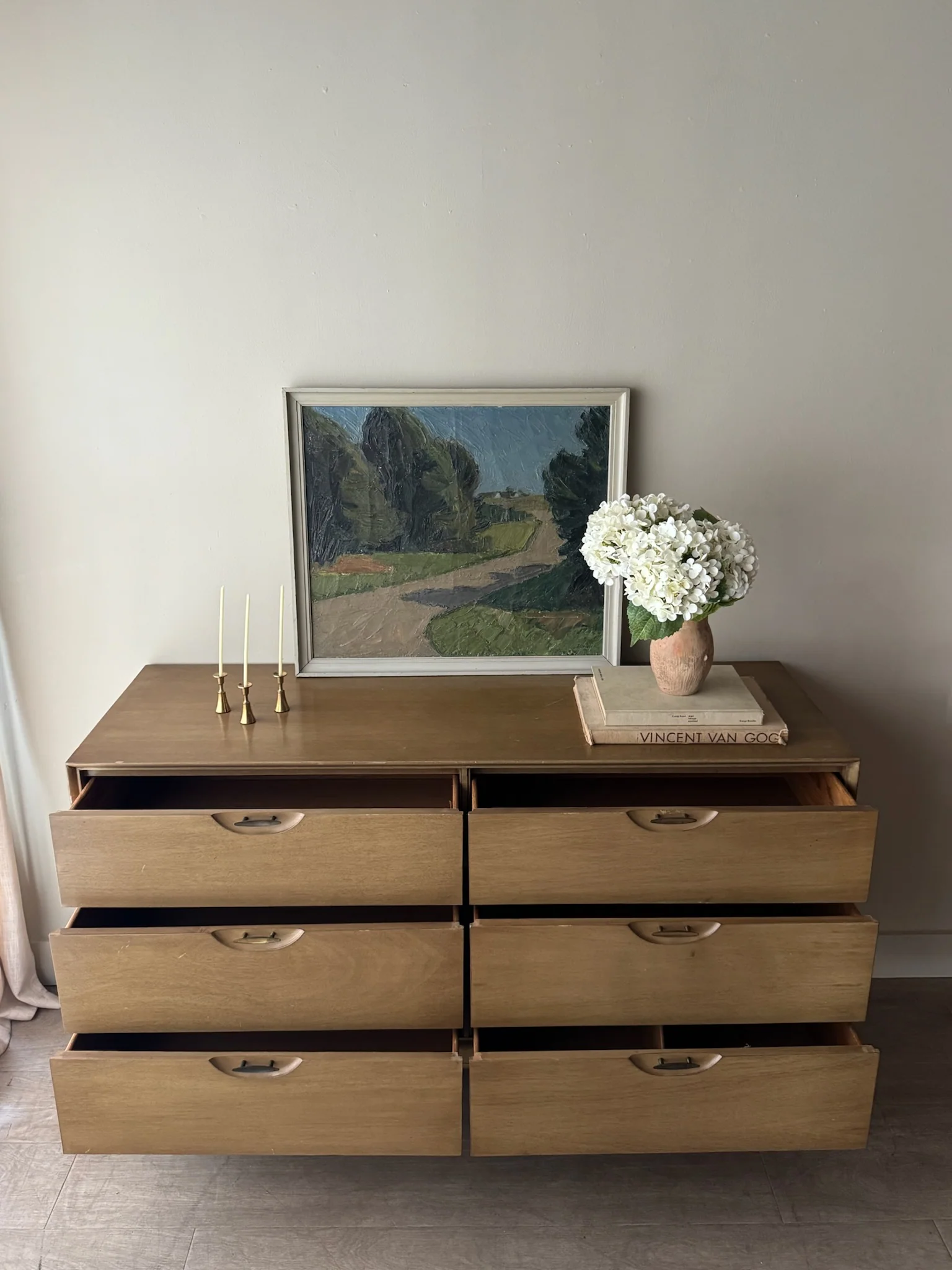 Walnut 6 drawer dresser - Image 6