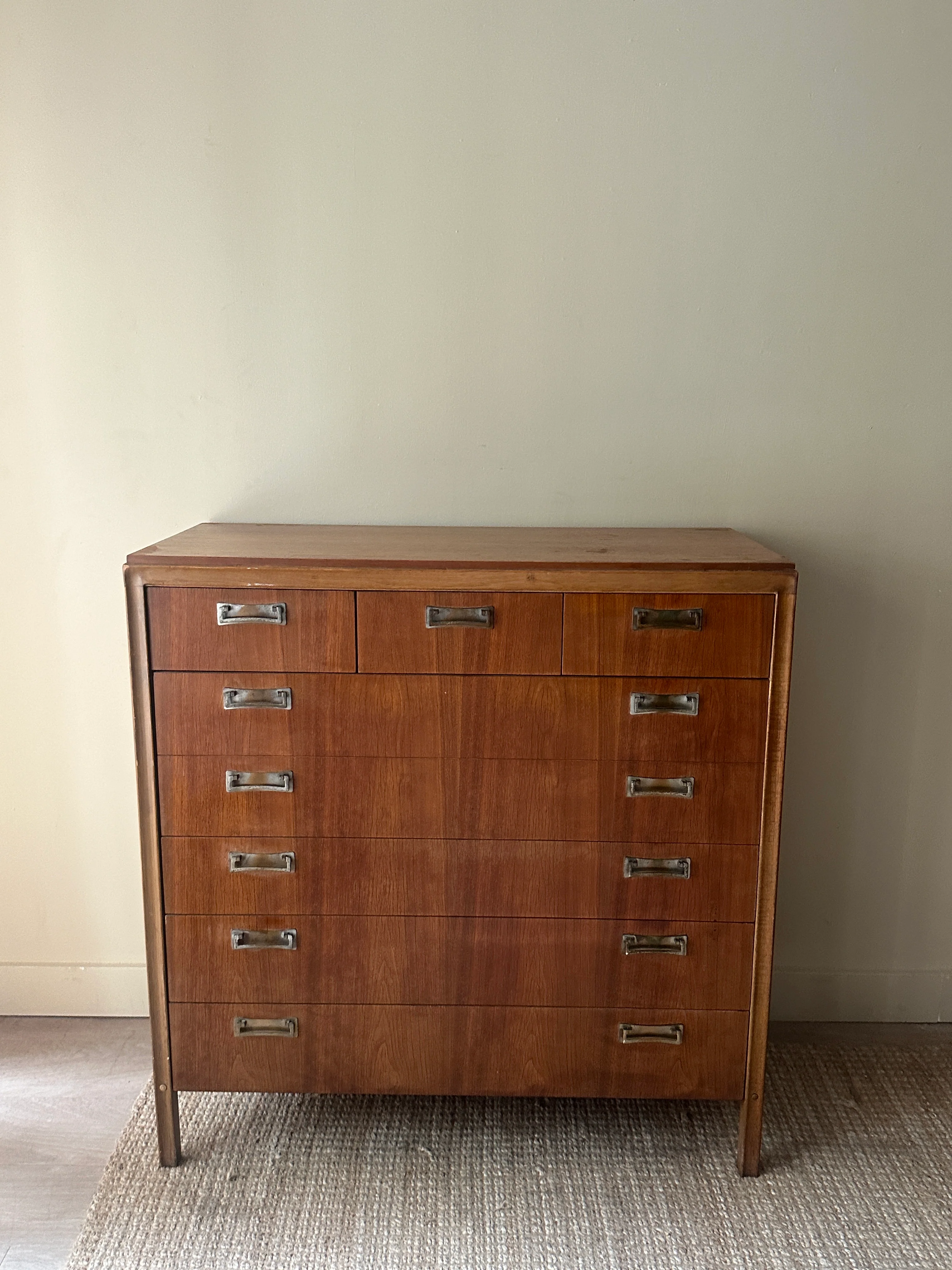 Walnut 8 drawer tallboy - Image 2