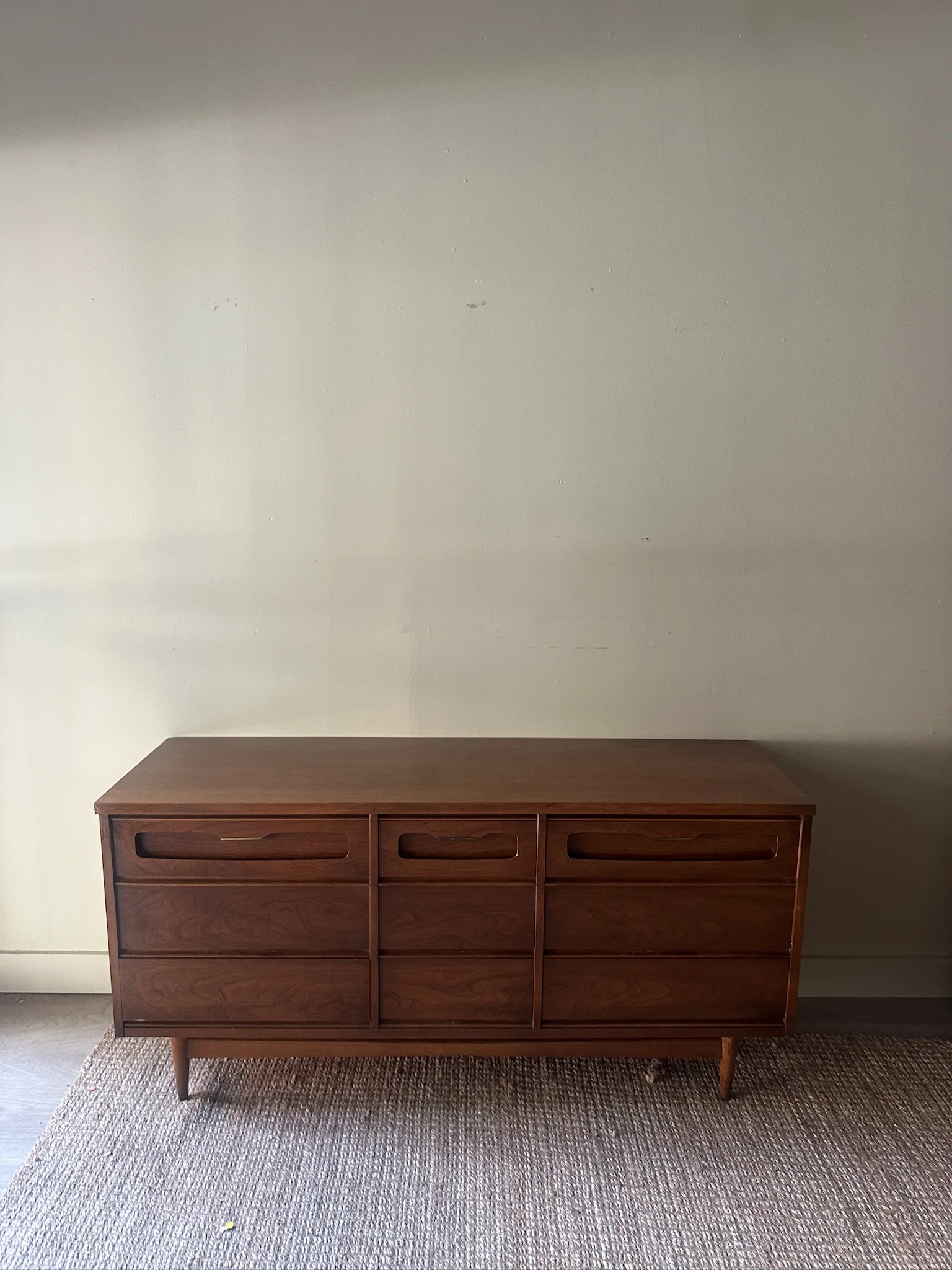 Walnut 9 Drawer Dresser - Image 2