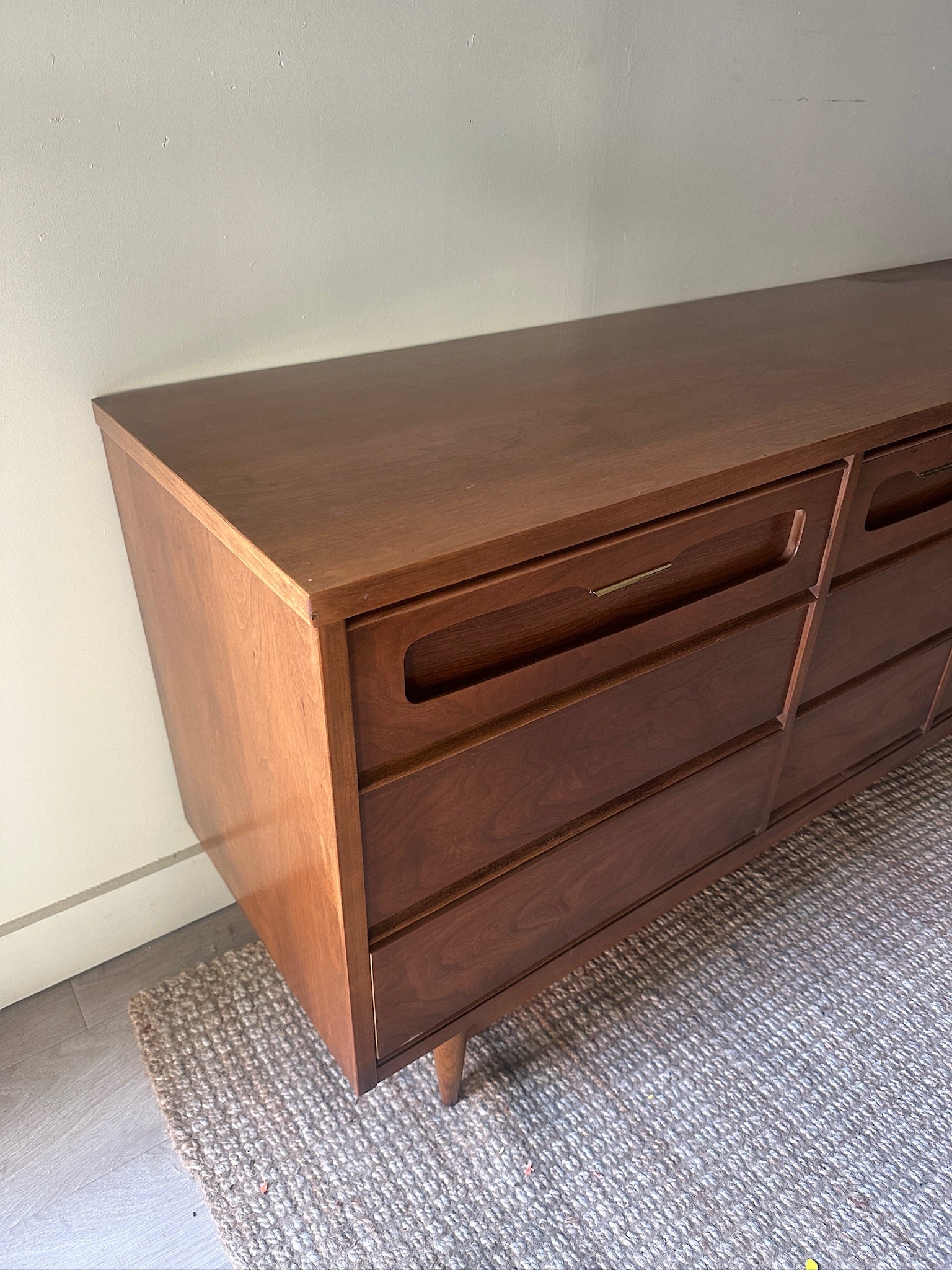 Walnut 9 Drawer Dresser - Image 3