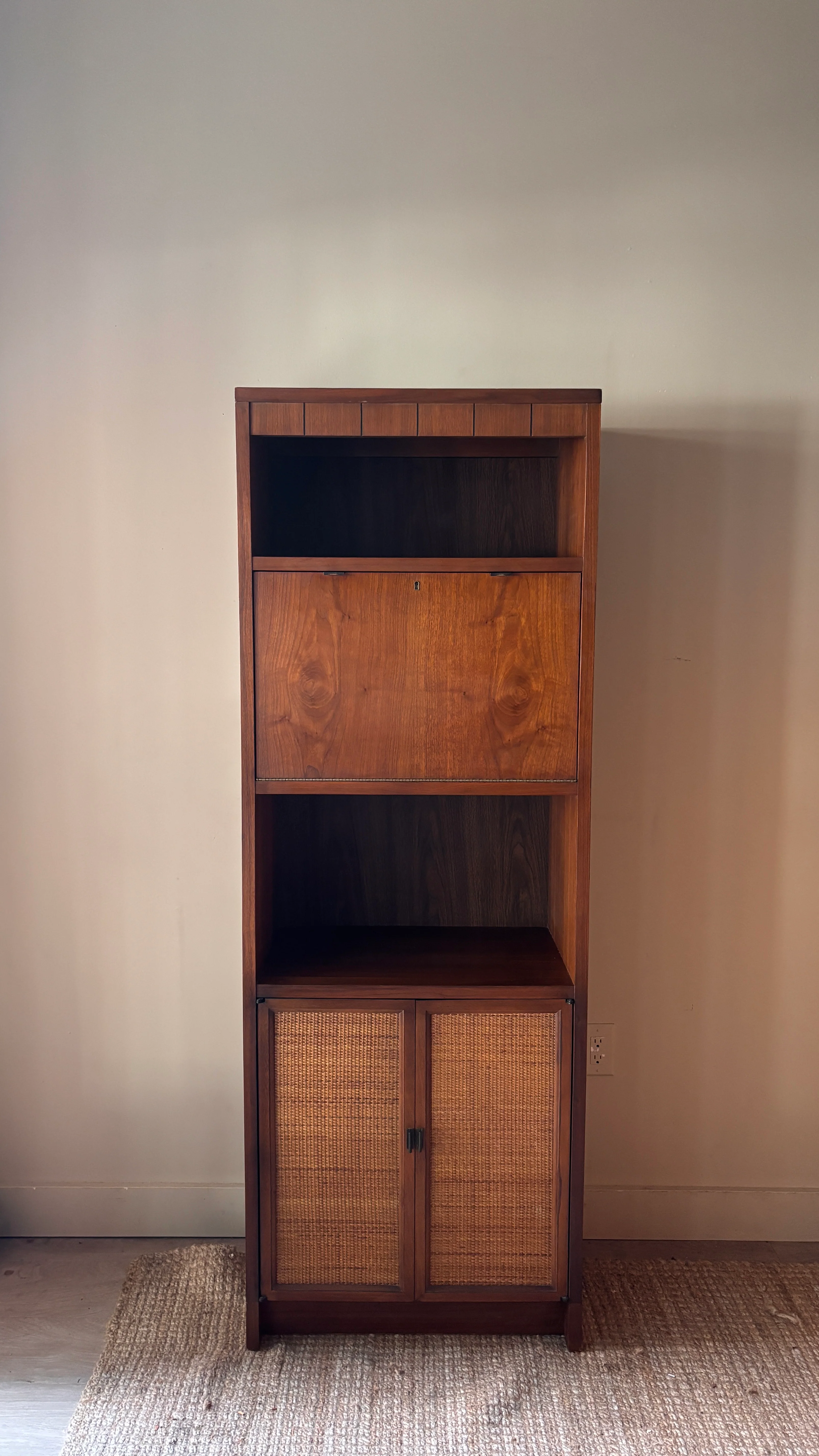 Walnut bar cabinet