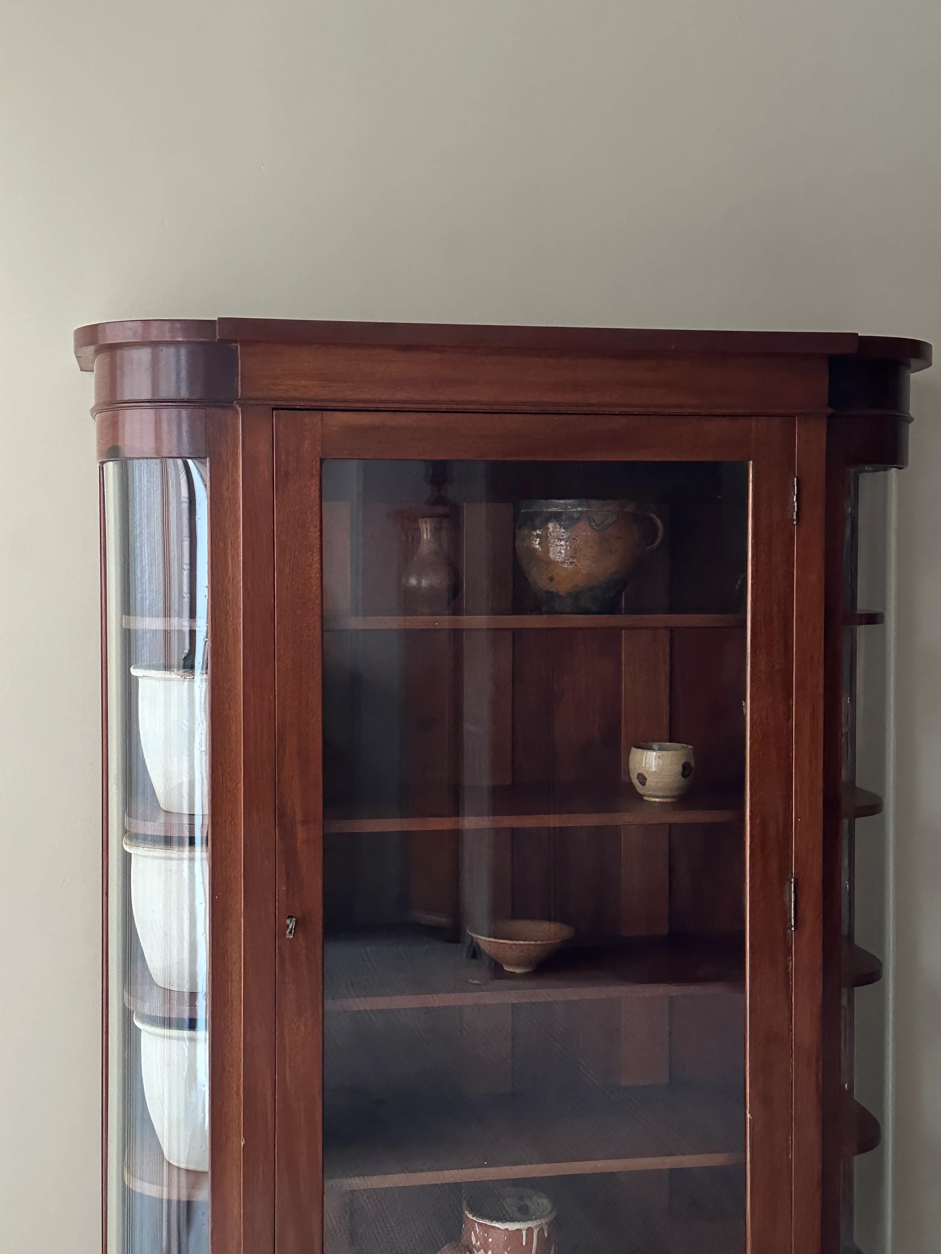Walnut curio cabinet - Image 2