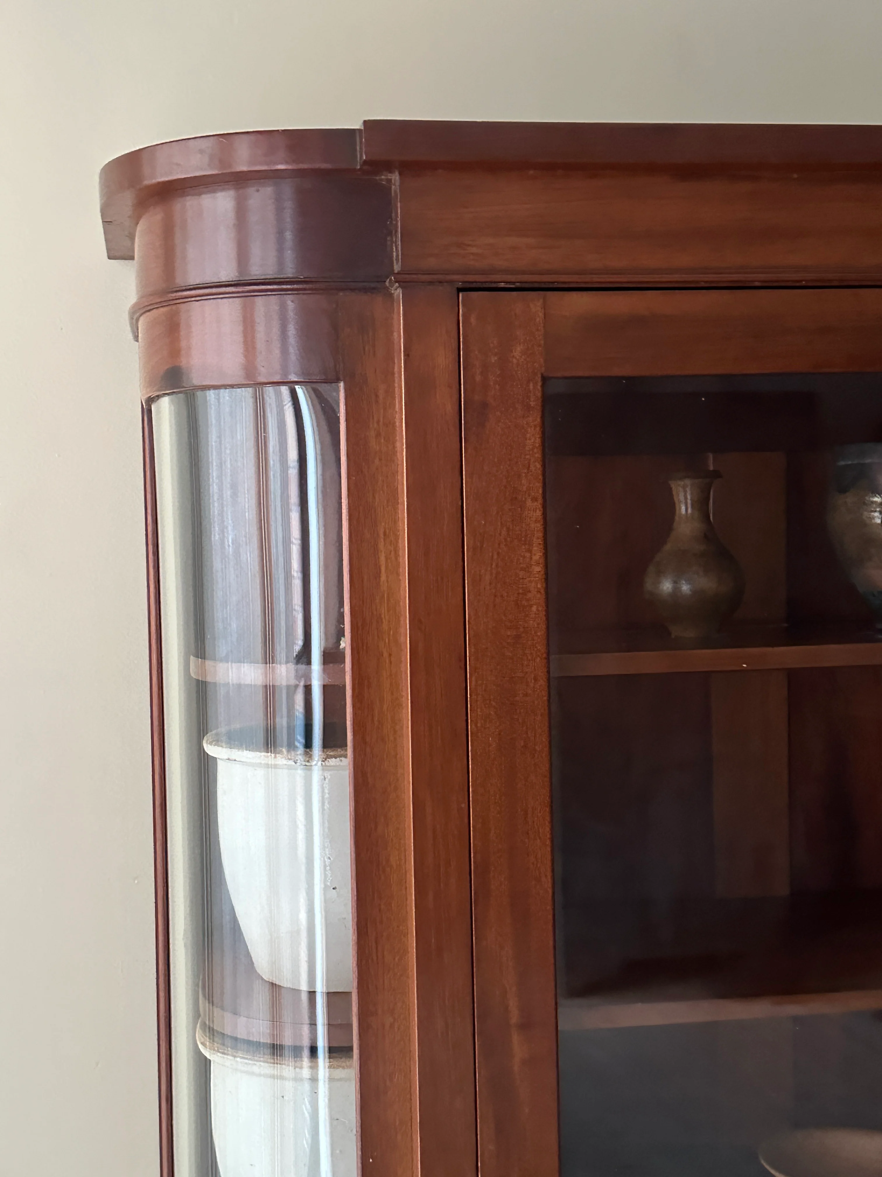 Walnut curio cabinet - Image 3