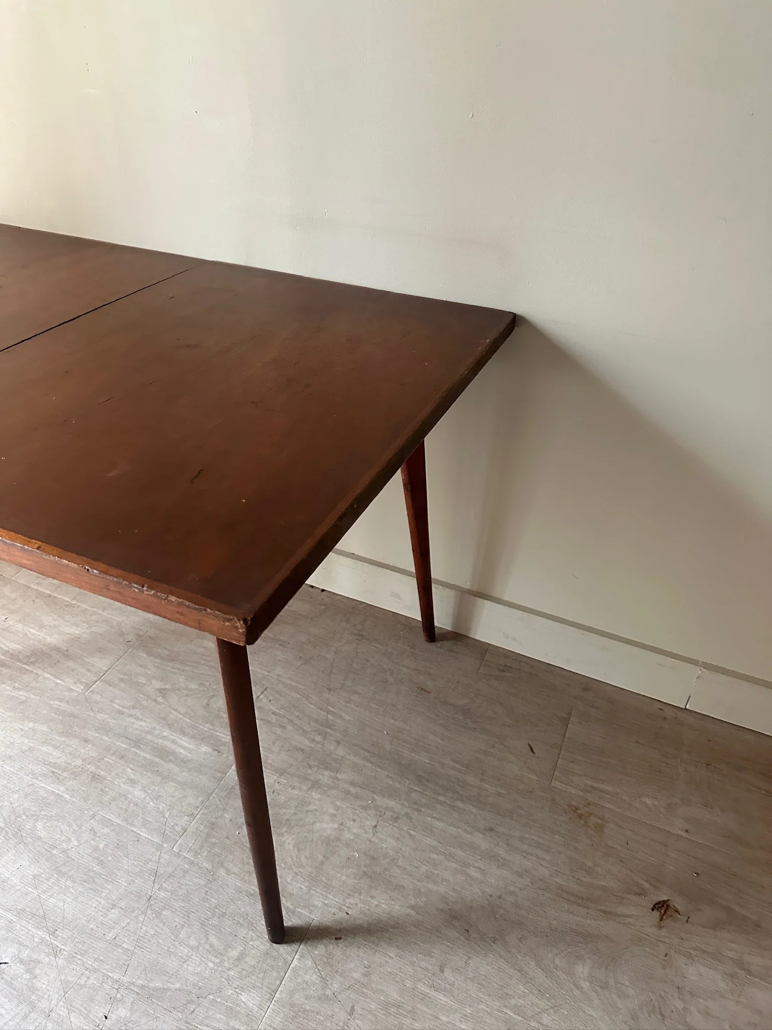 Walnut dining table with extensions - Image 4