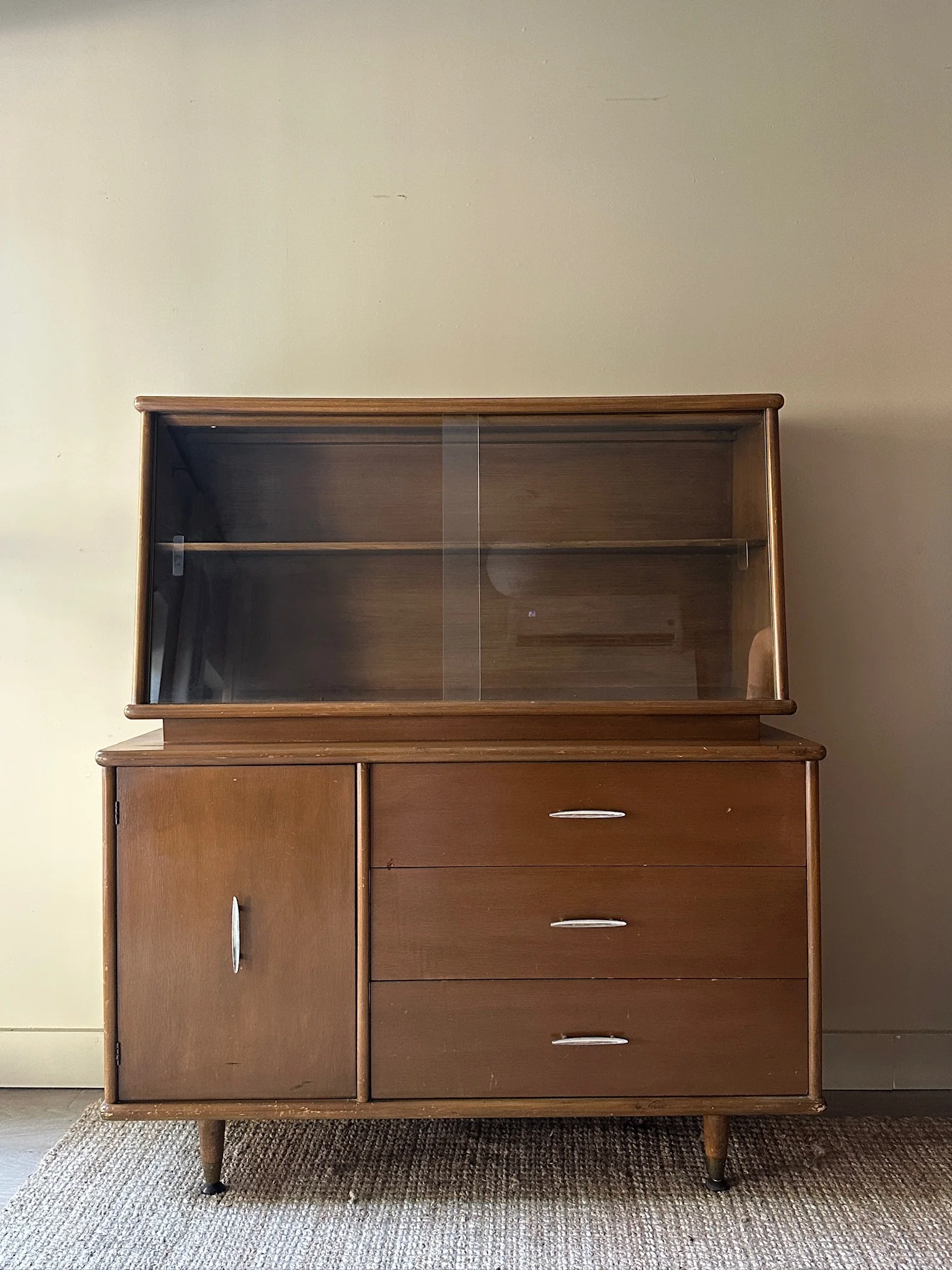 Walnut display case