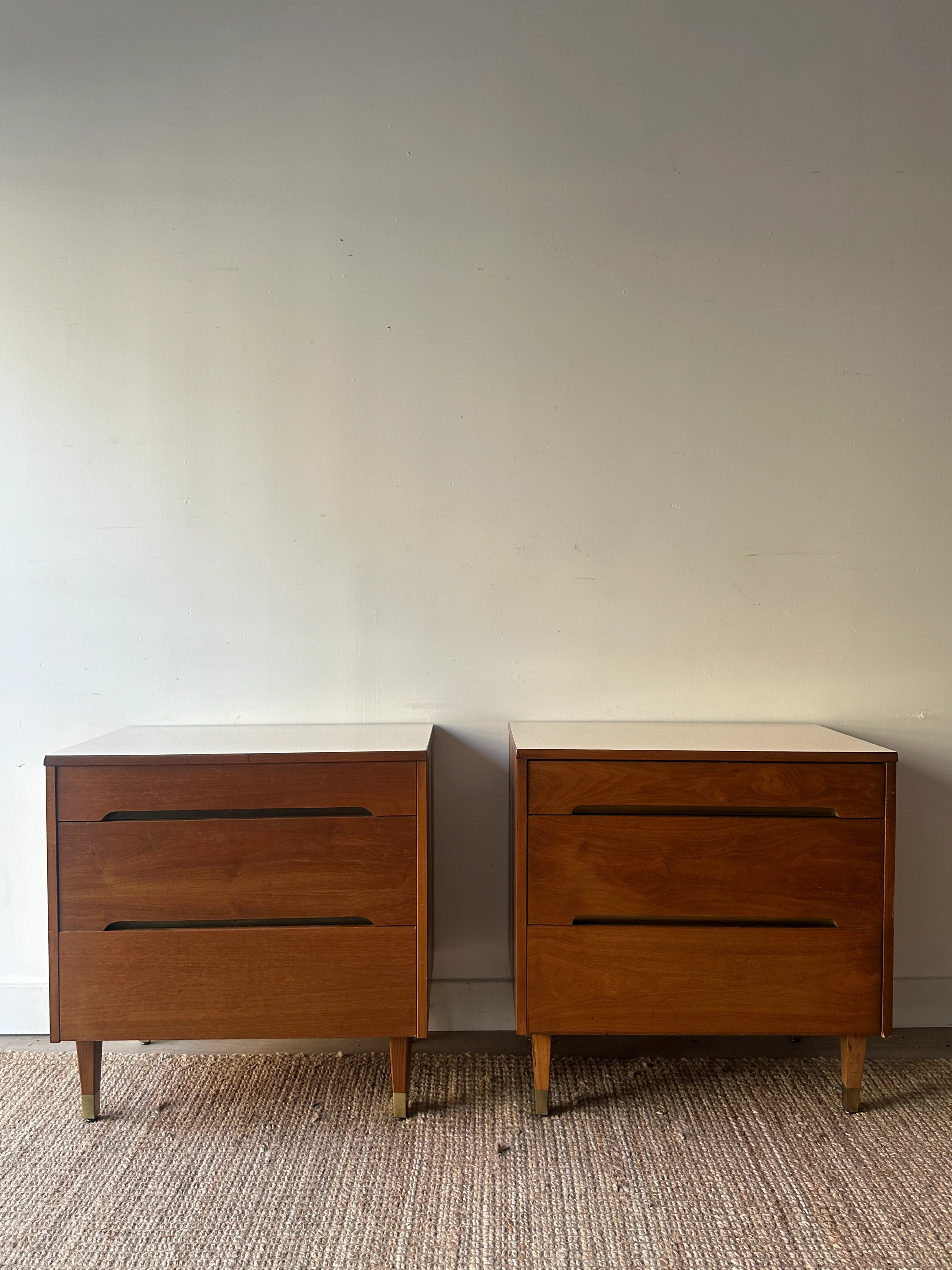 Walnut dresser (left)