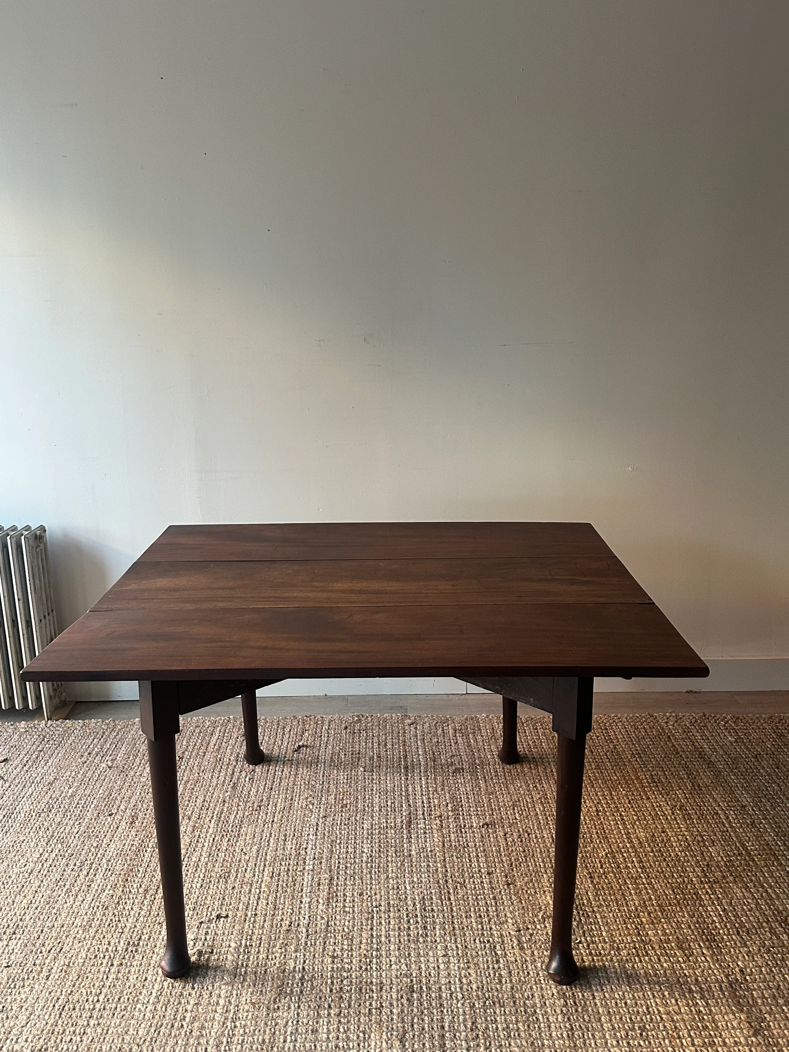 Walnut drop leaf table - Image 3
