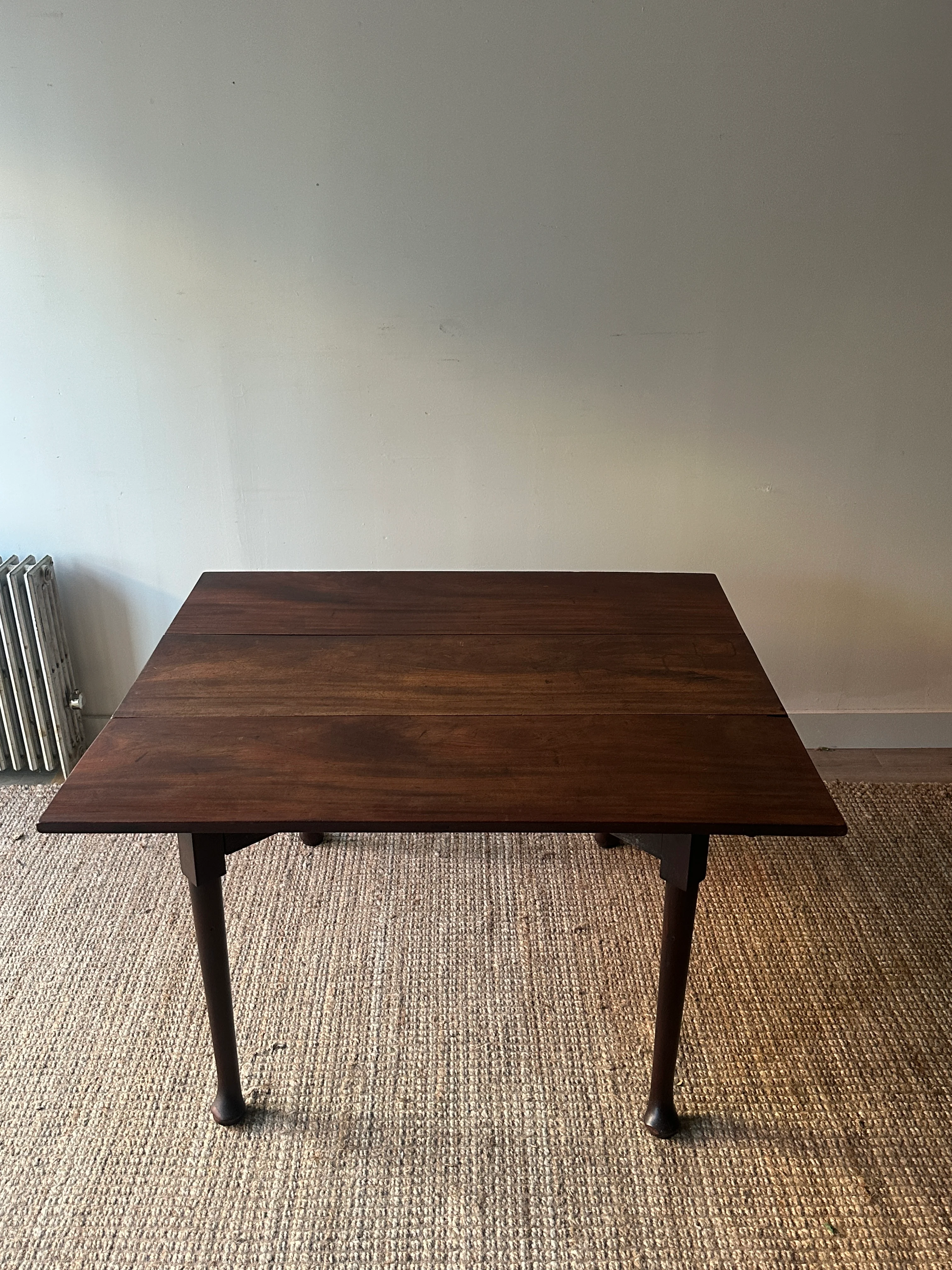 Walnut drop leaf table - Image 4