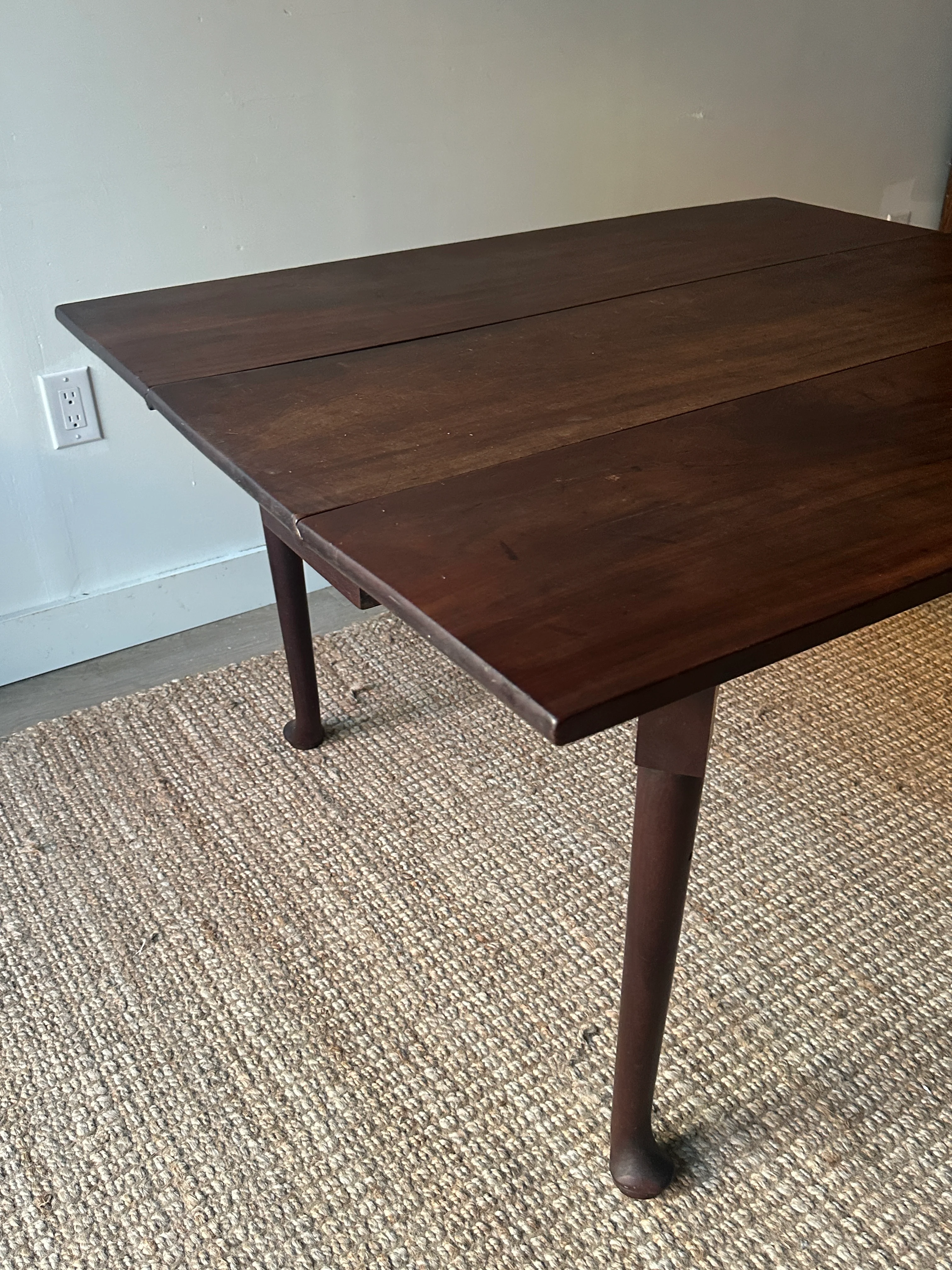 Walnut drop leaf table - Image 5