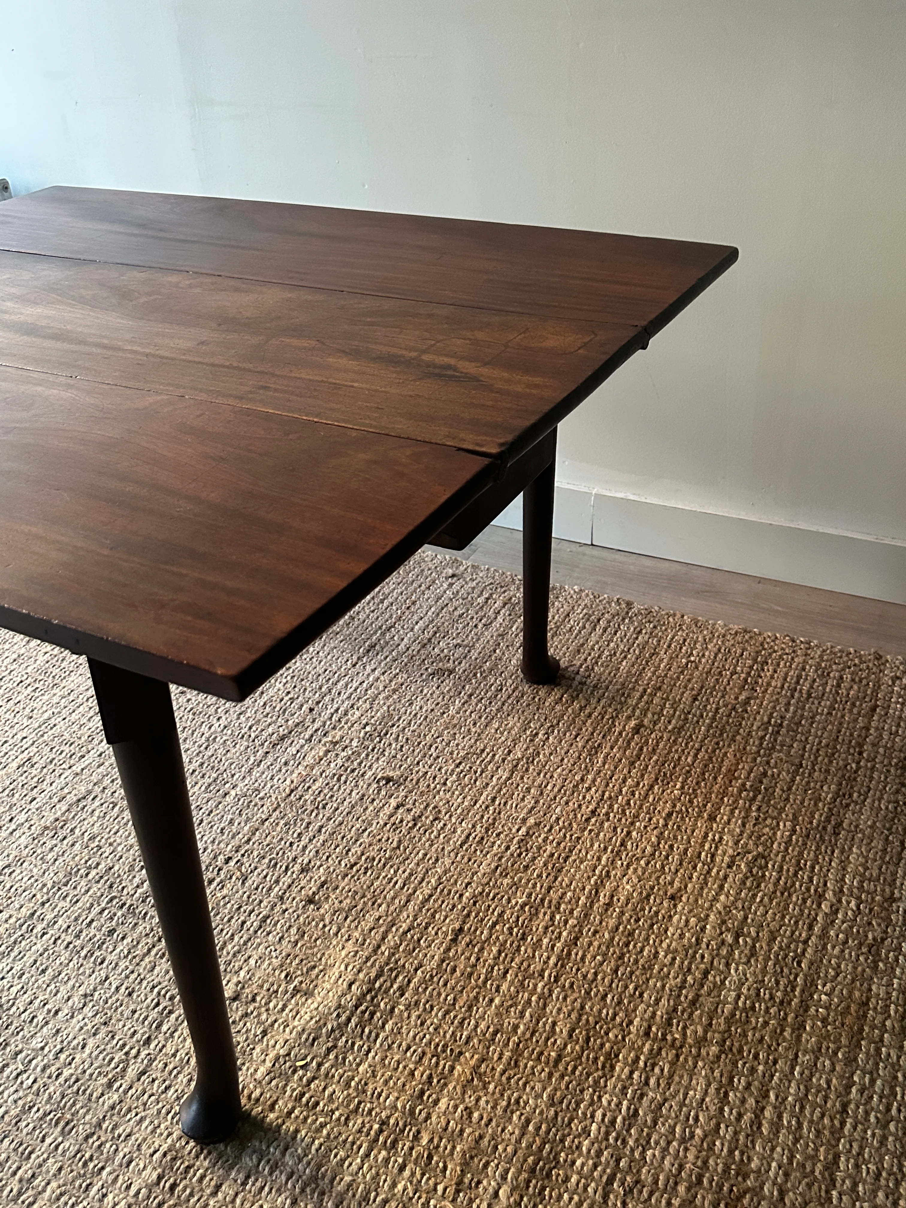 Walnut drop leaf table - Image 6
