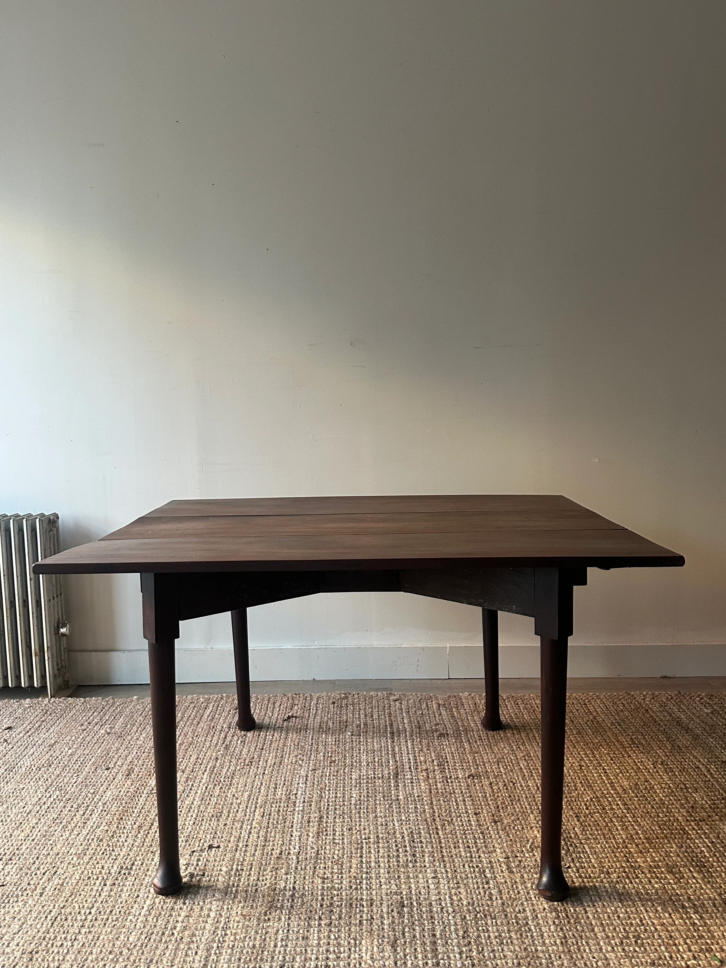 Walnut drop leaf table - Image 7