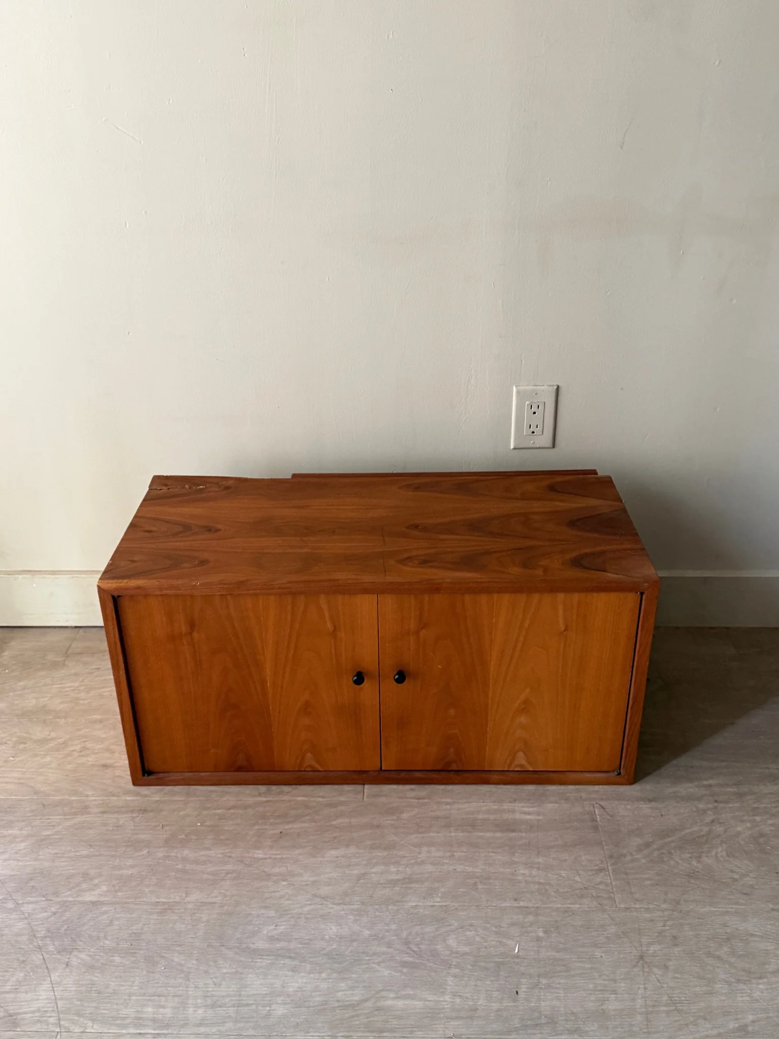 Walnut floating cabinet - Image 2