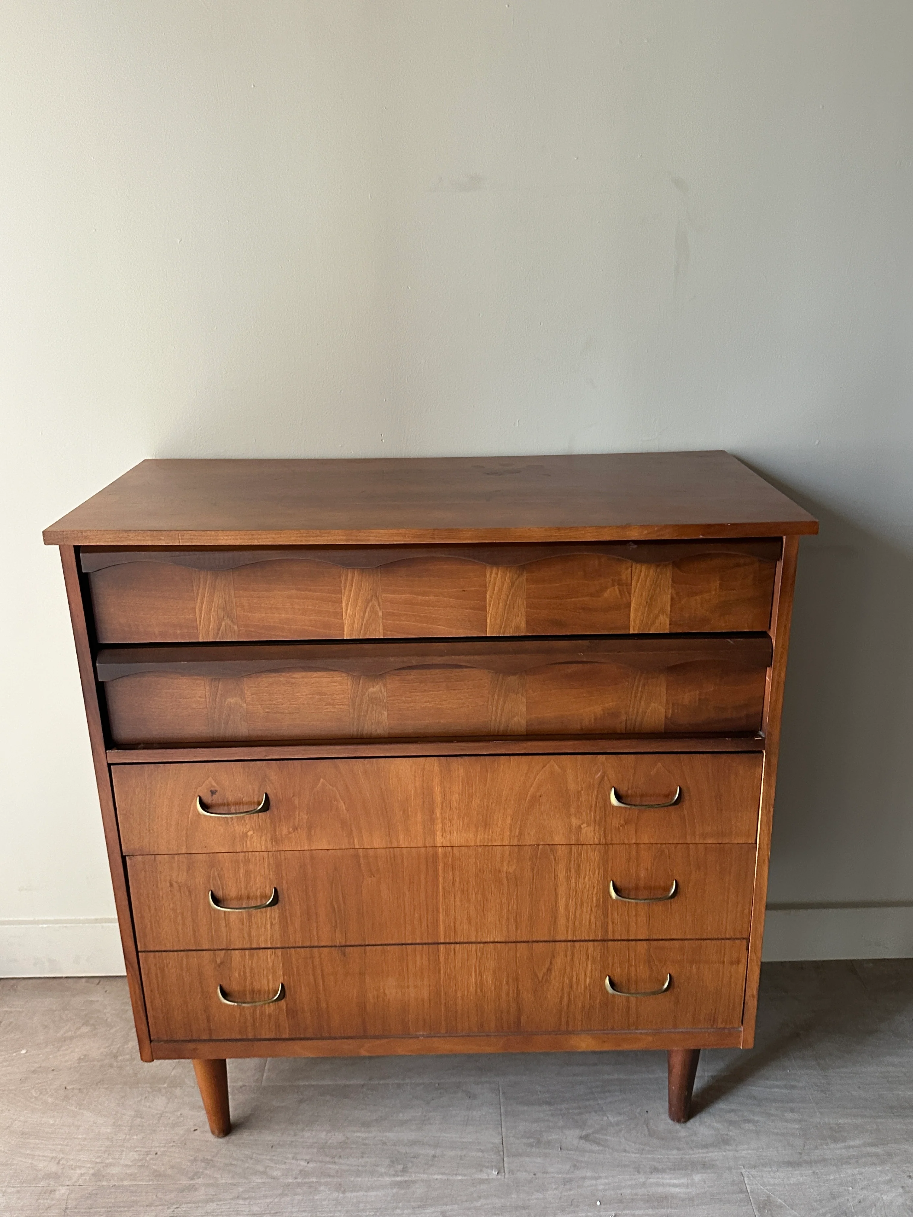 Walnut inlay tallboy - Image 2