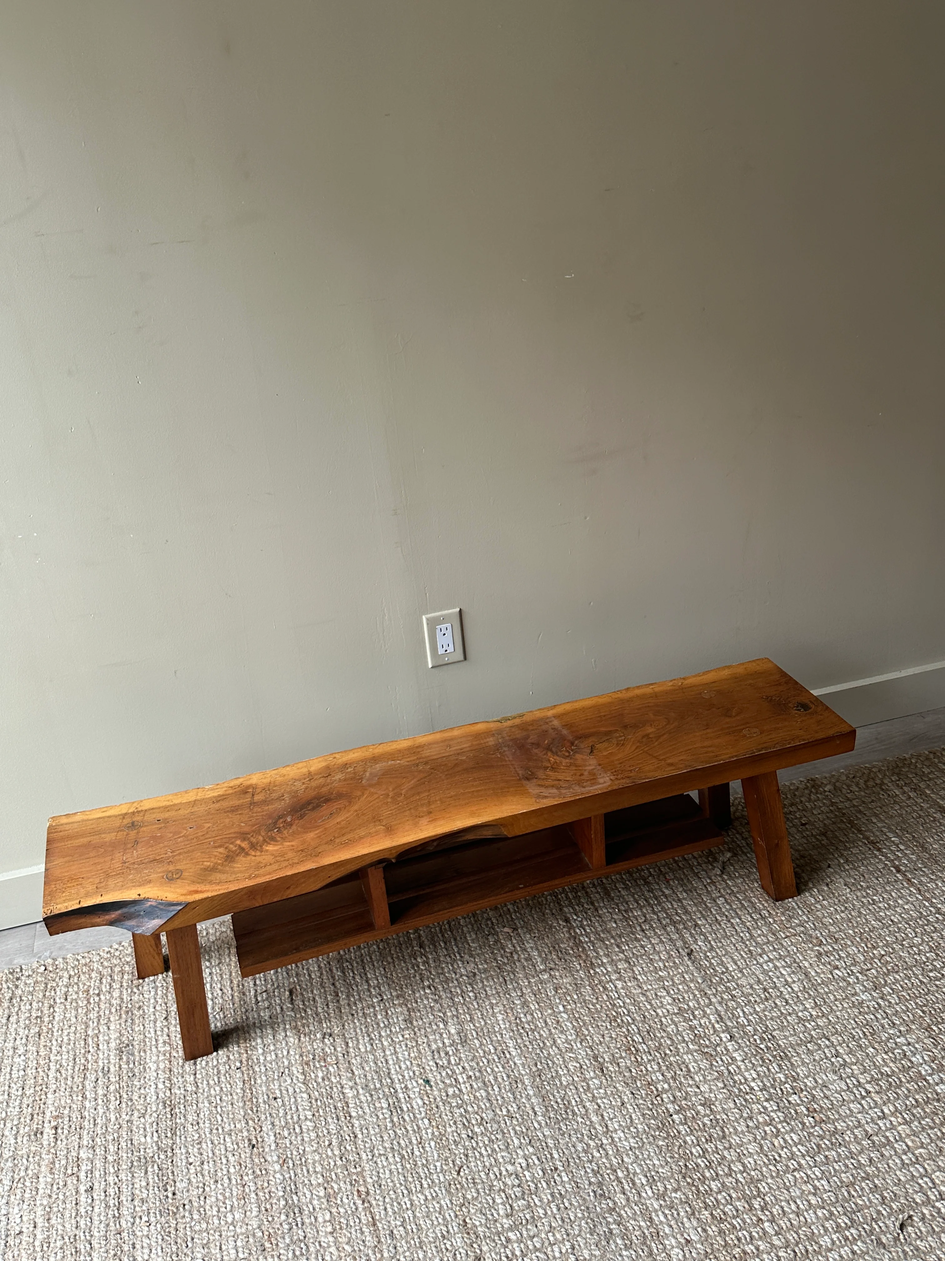 Walnut live edge bench - Image 2