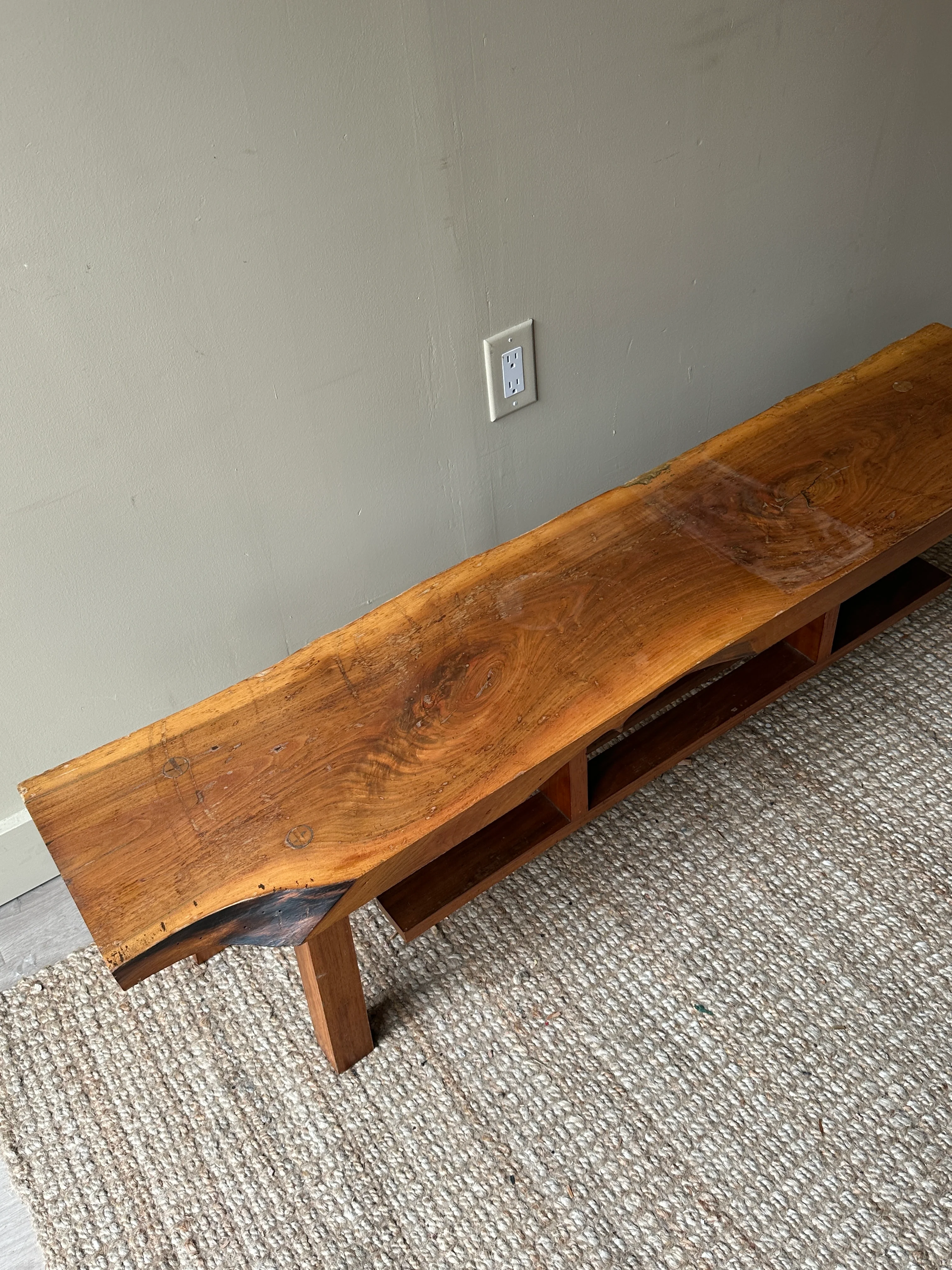 Walnut live edge bench - Image 3