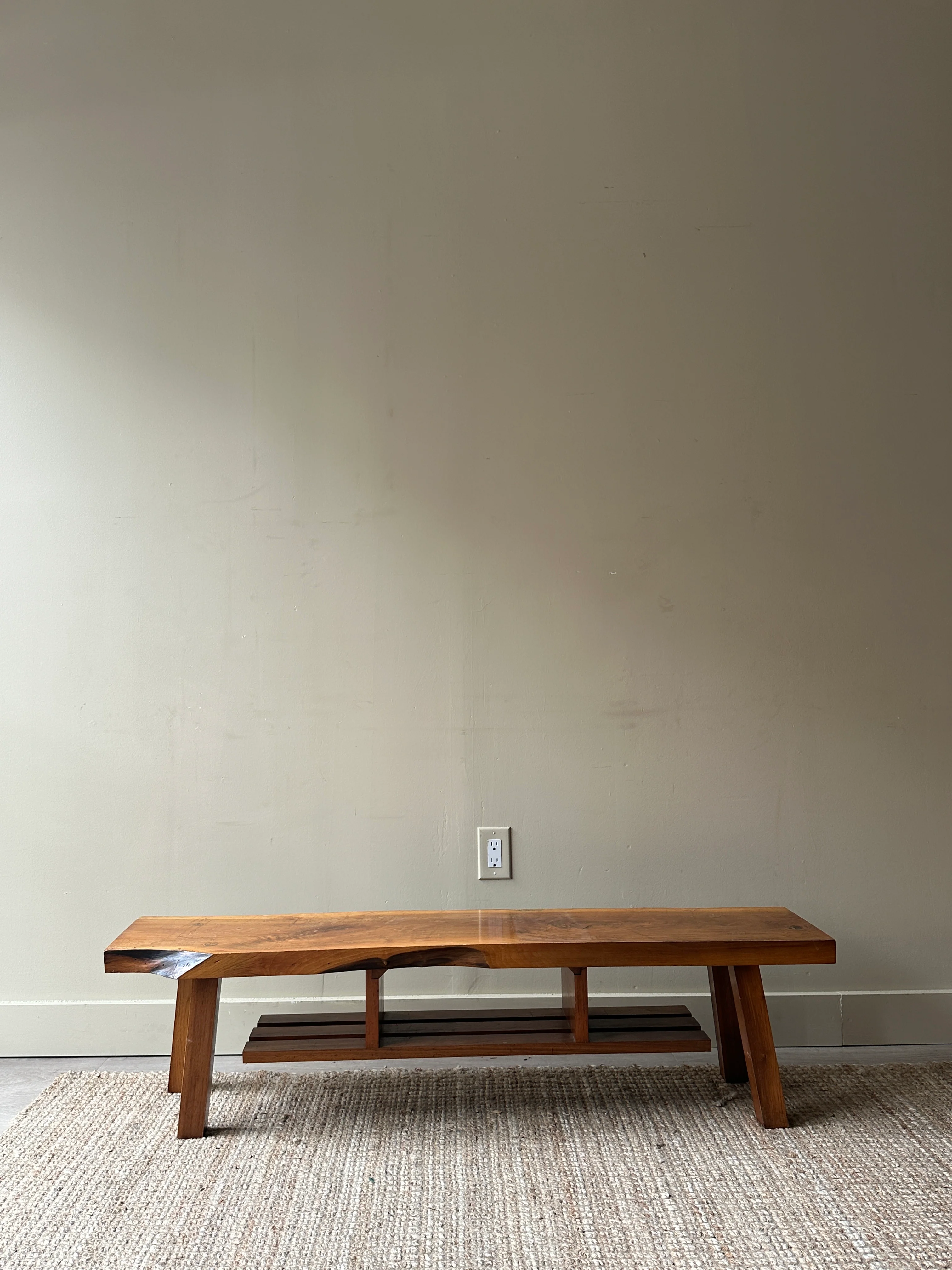 Walnut live edge bench - Image 5