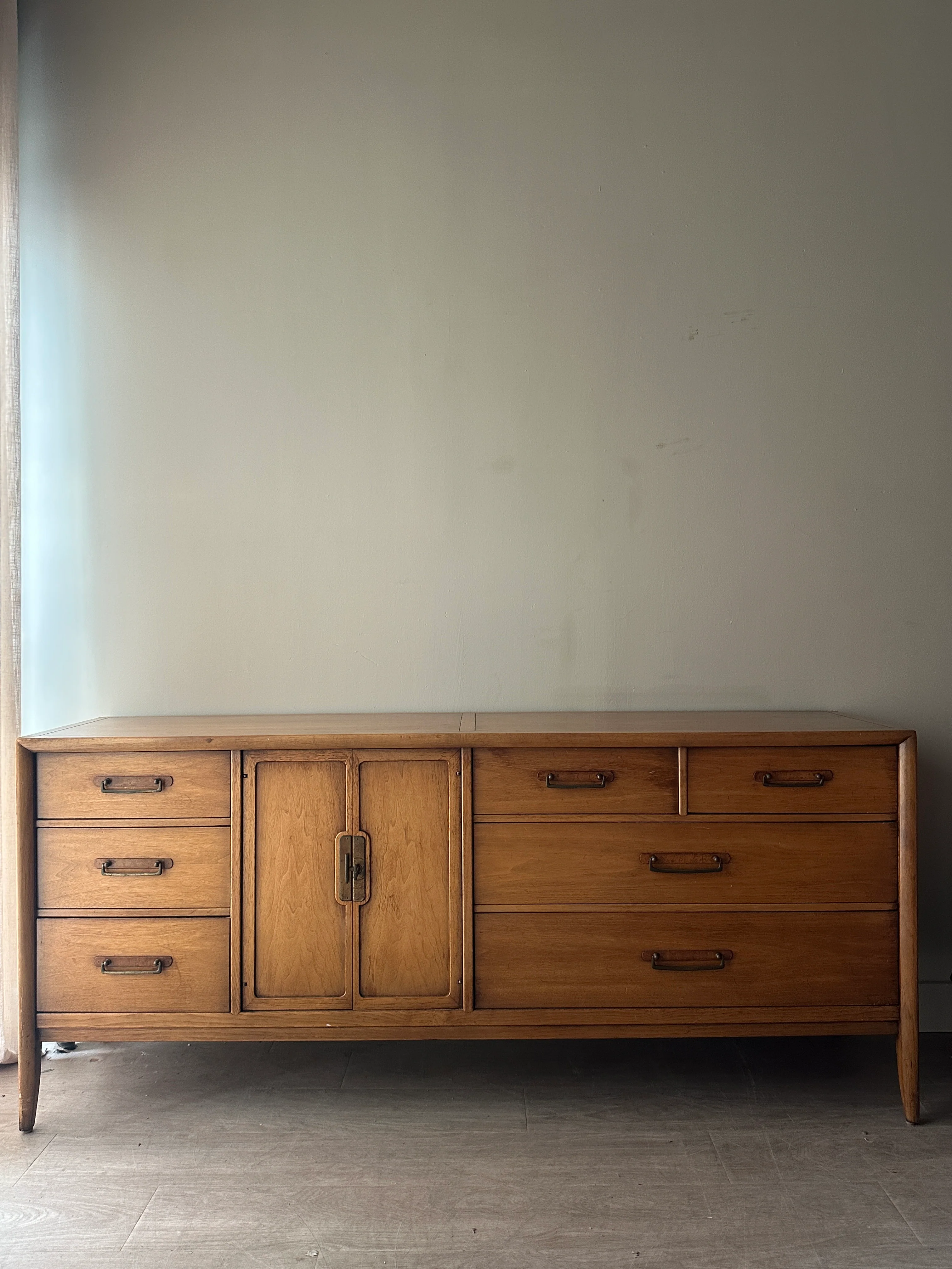 Walnut low credenza