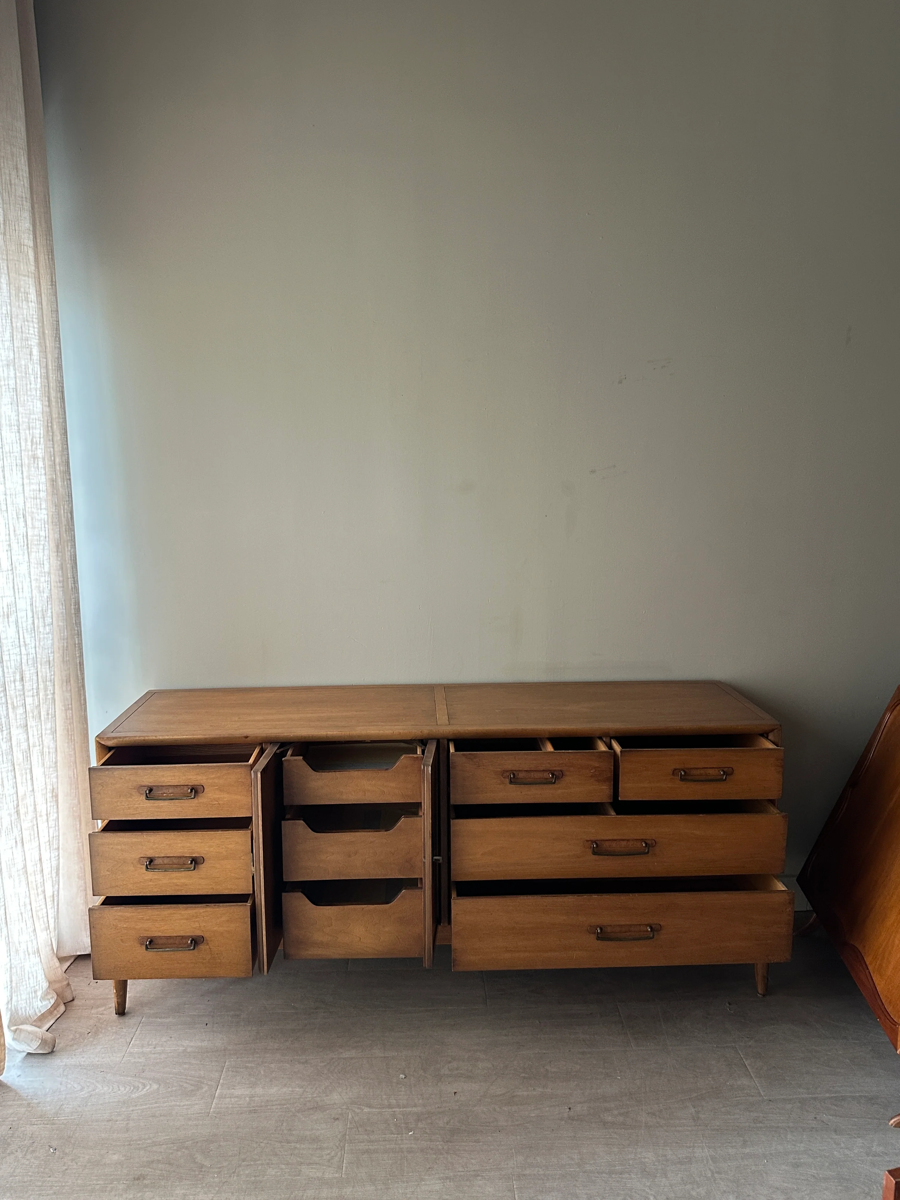 Walnut low credenza - Image 5