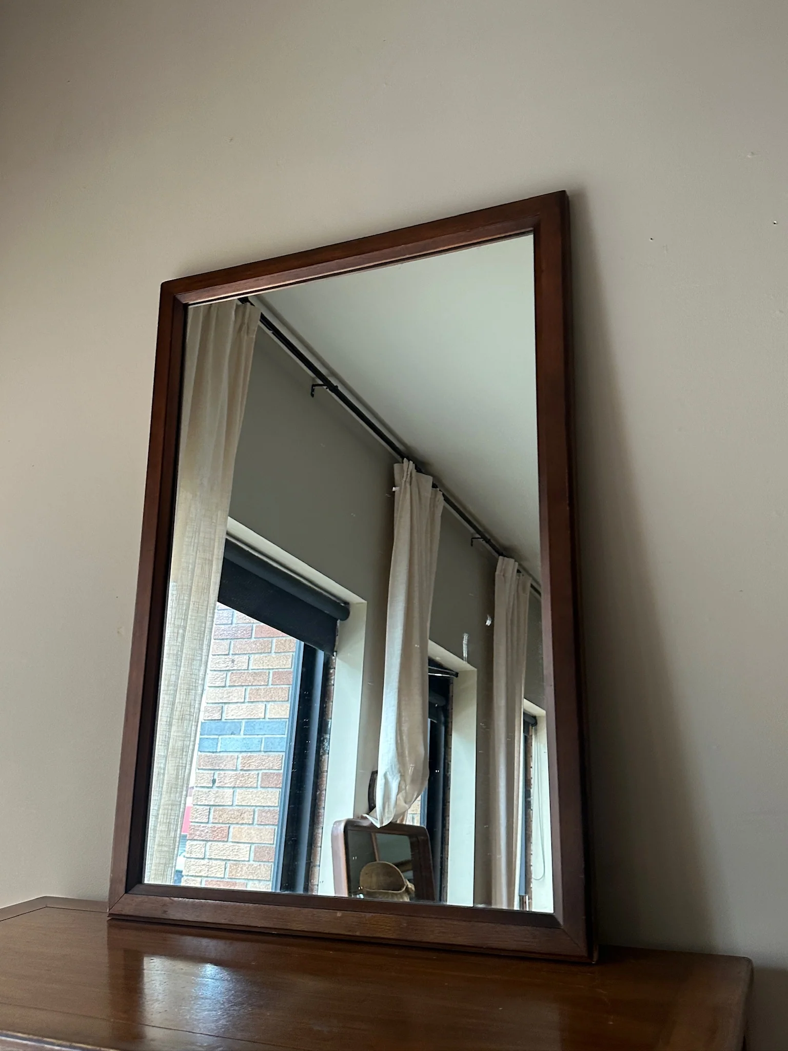 Walnut mirror - Image 2