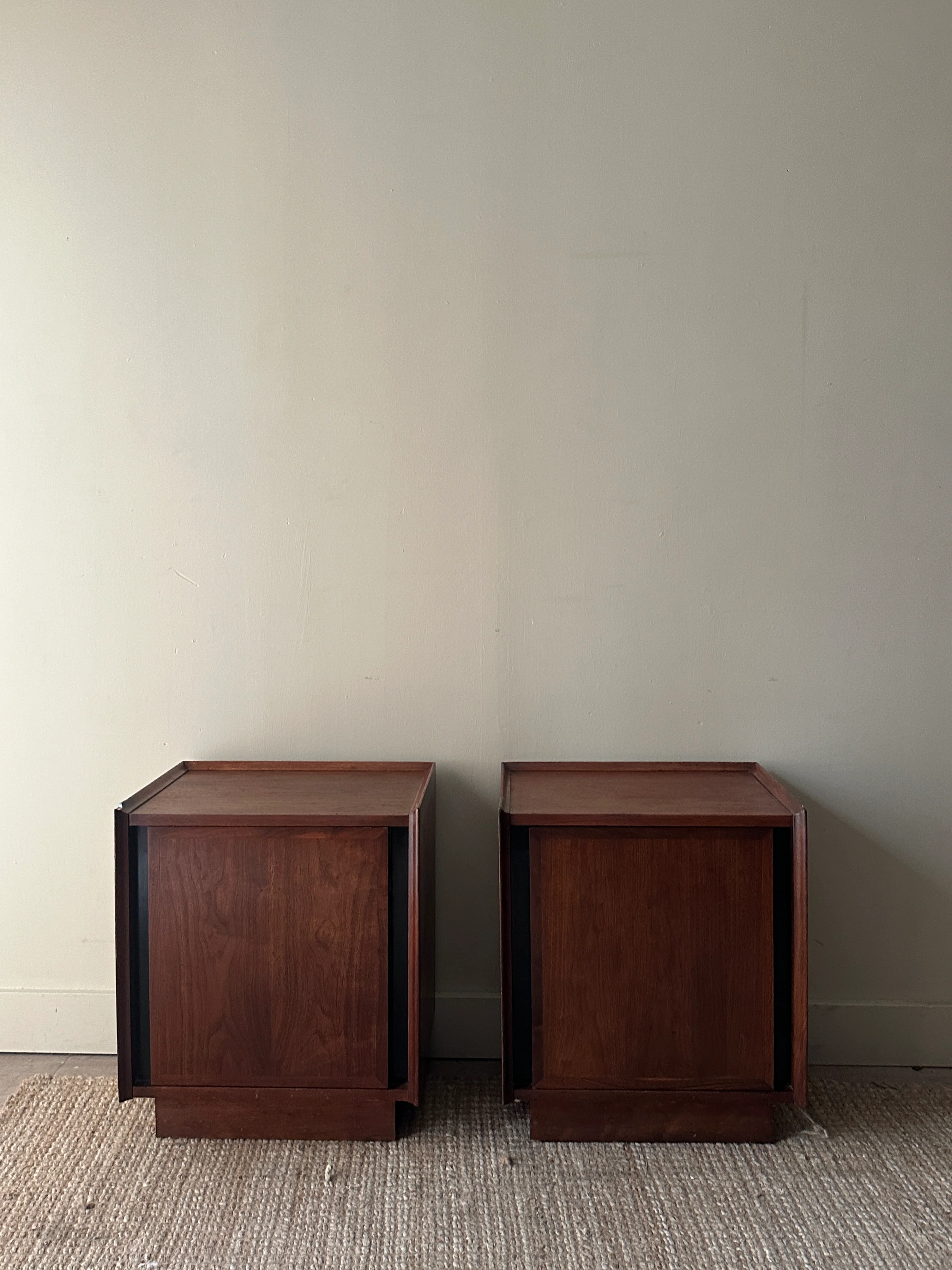 Walnut nightstands (sold individually) - Image 2