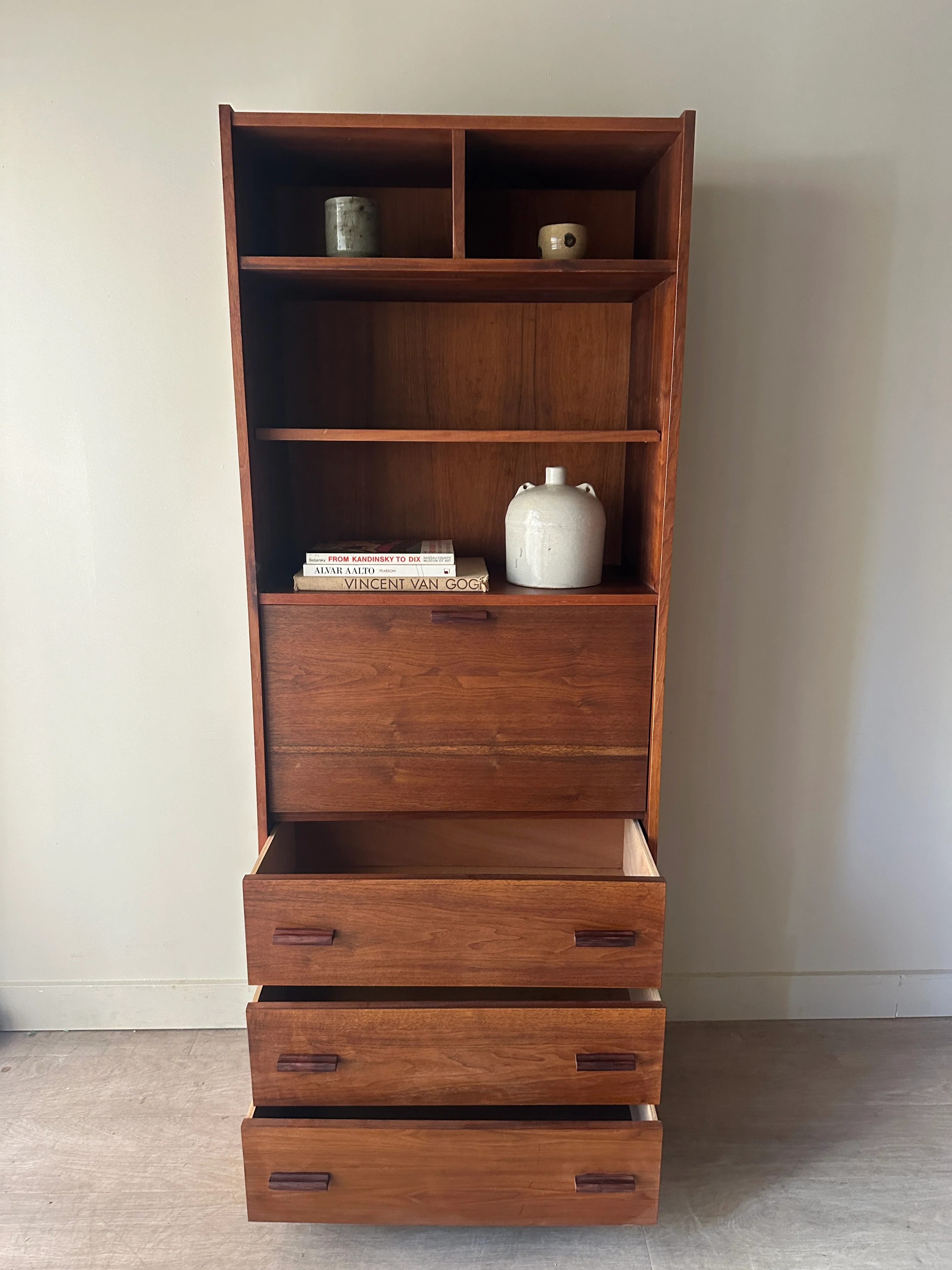 Walnut secretary shelf - Image 5