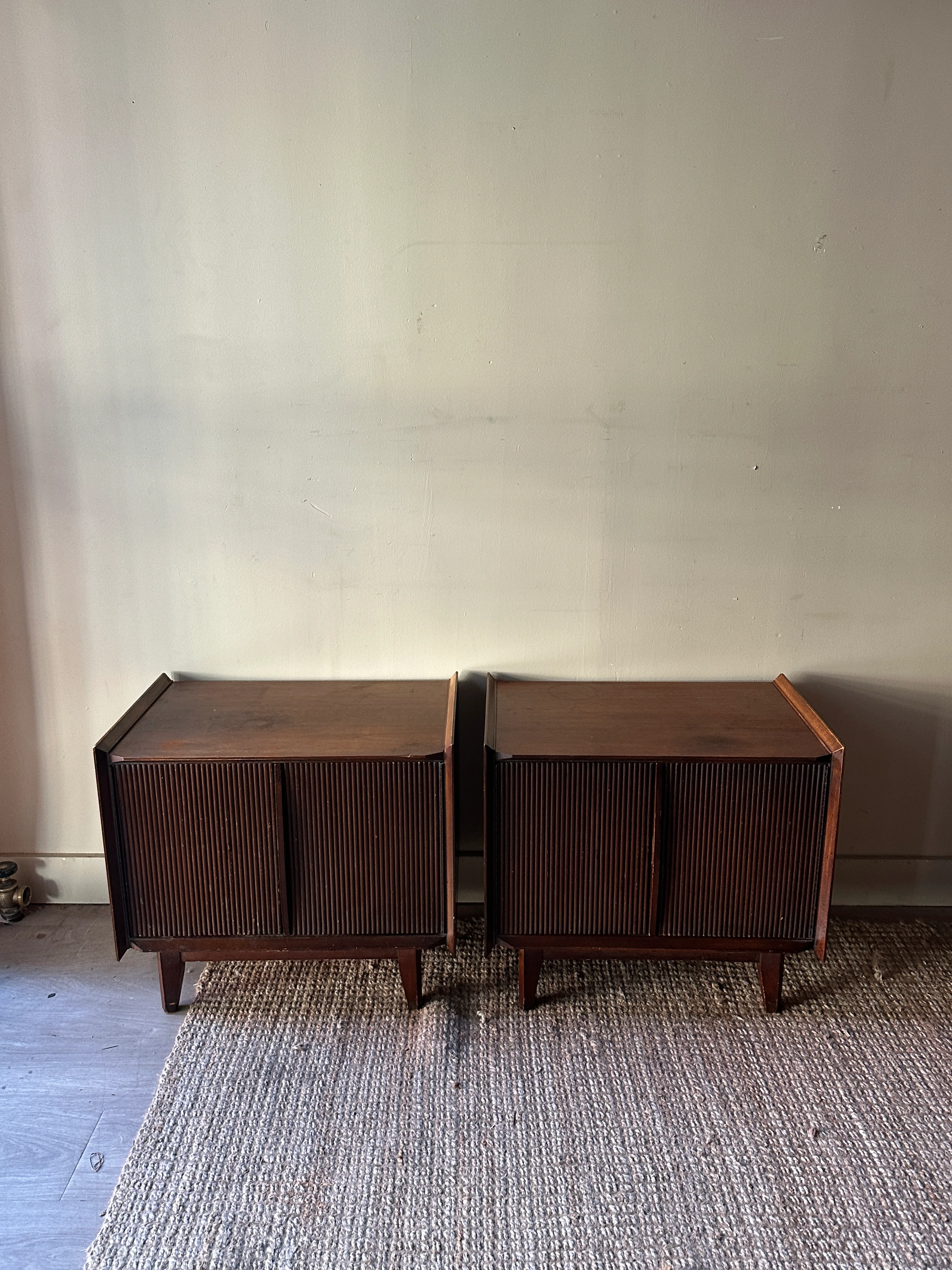 Walnut side tables. Sold individually. - Image 2