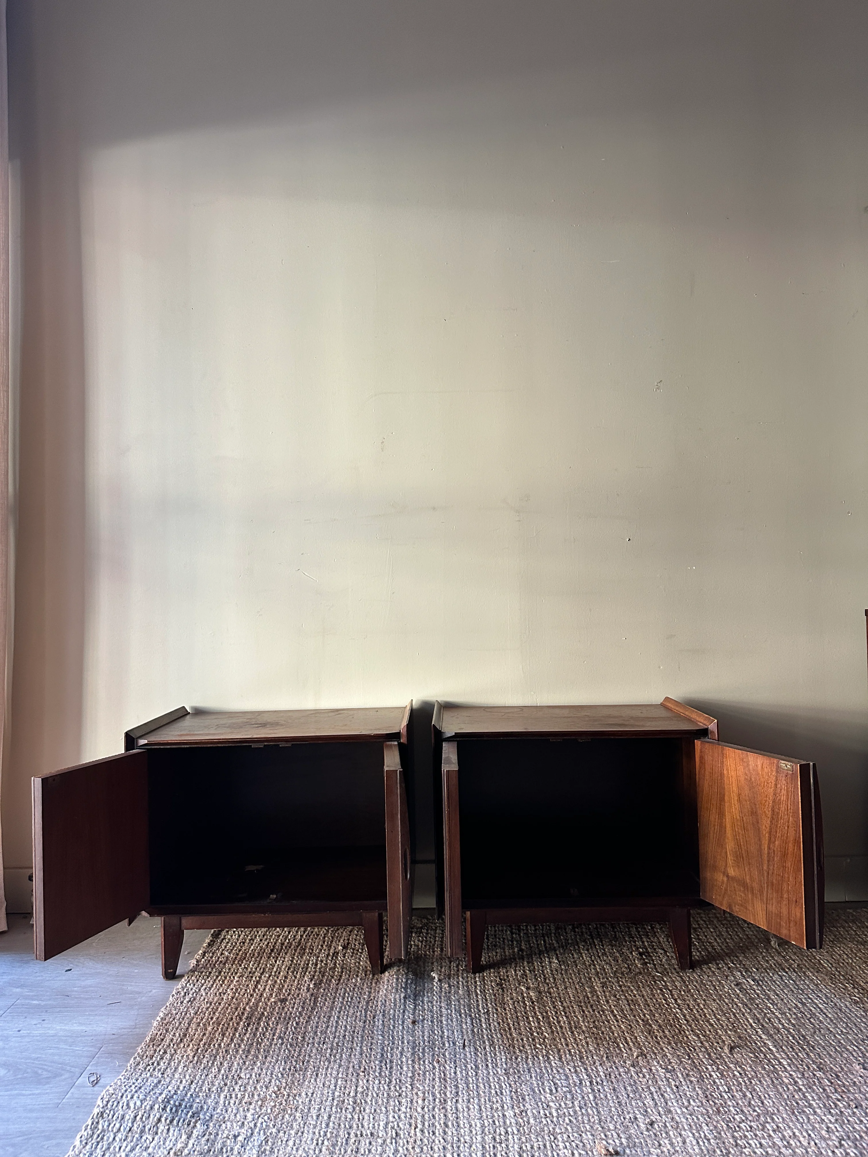 Walnut side tables. Sold individually. - Image 5