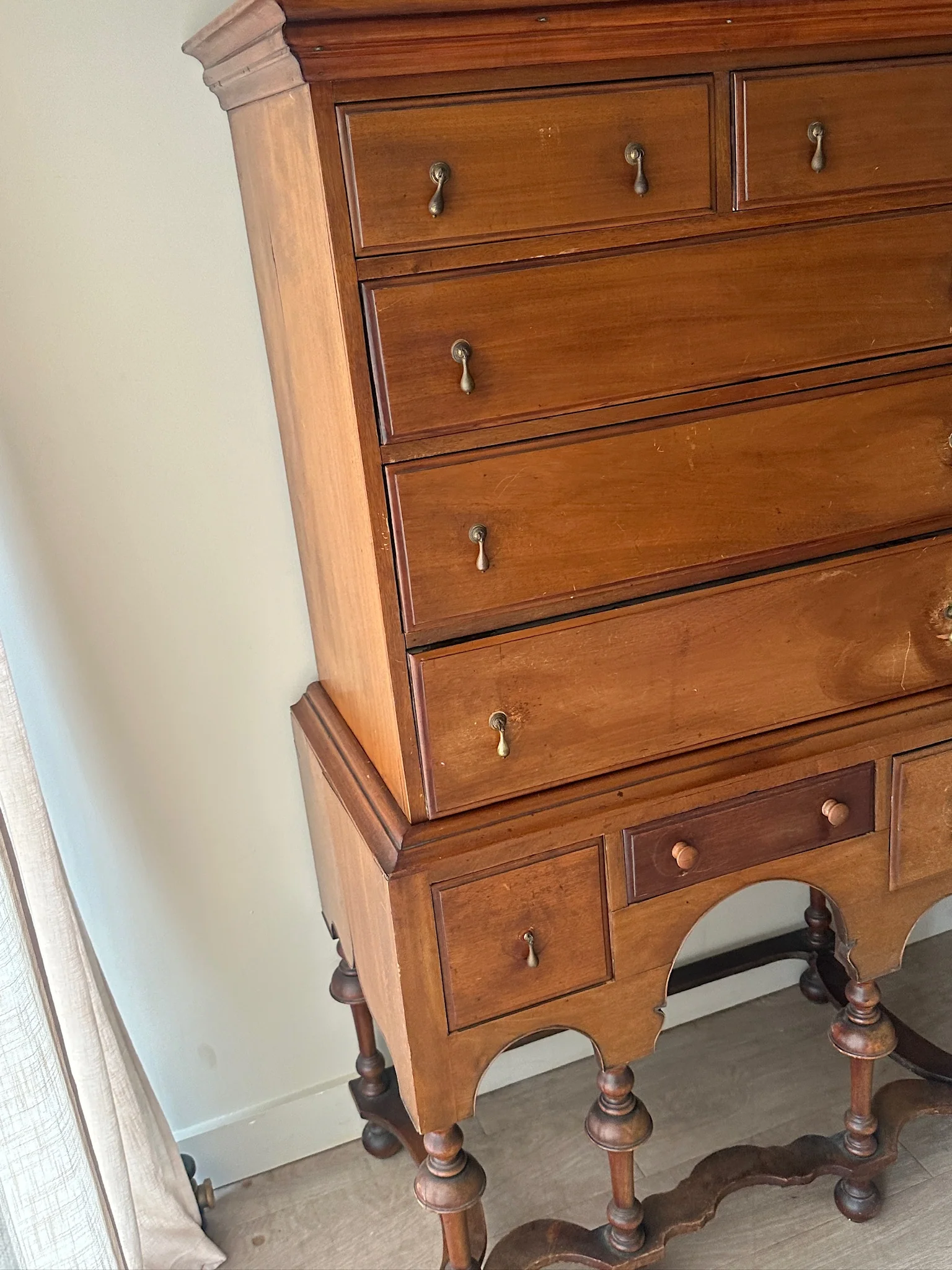 Walnut stacked dresser - Image 2