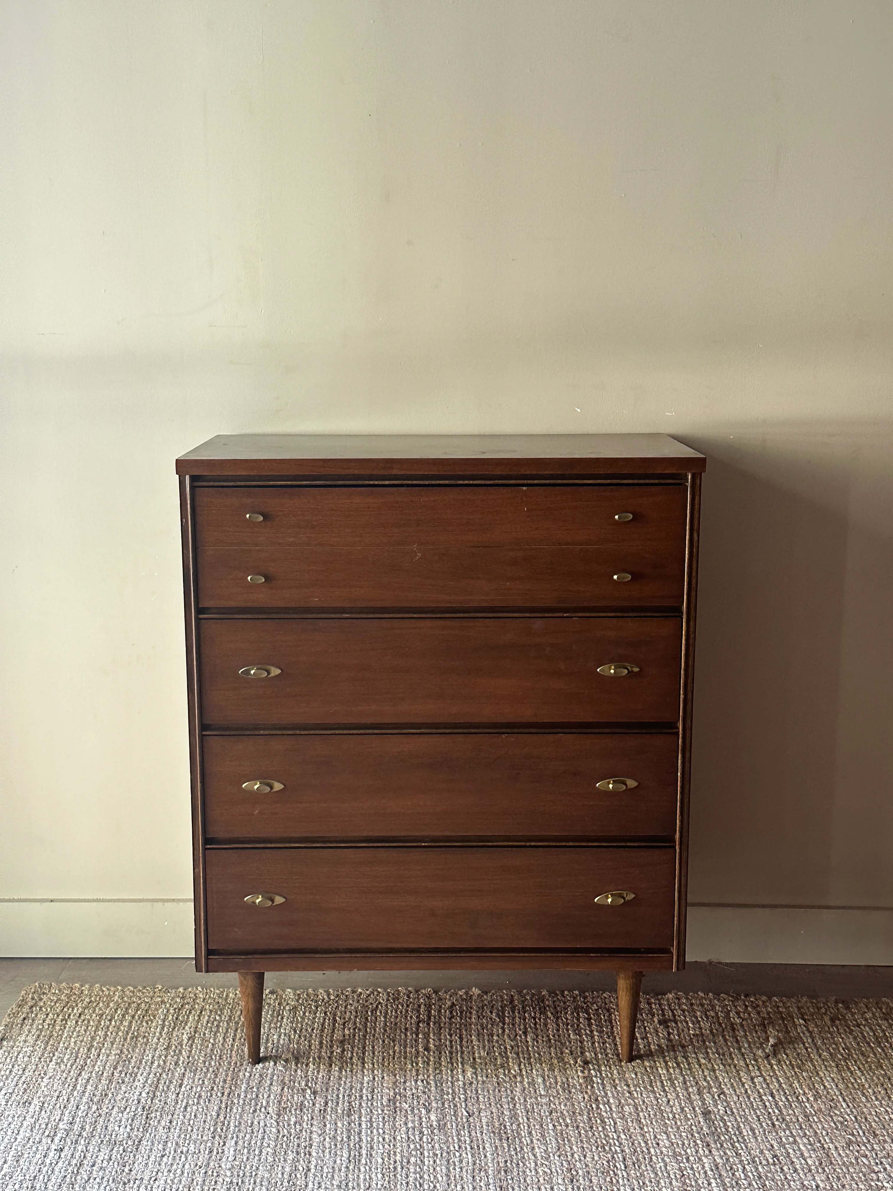 Walnut tall boy - Image 2