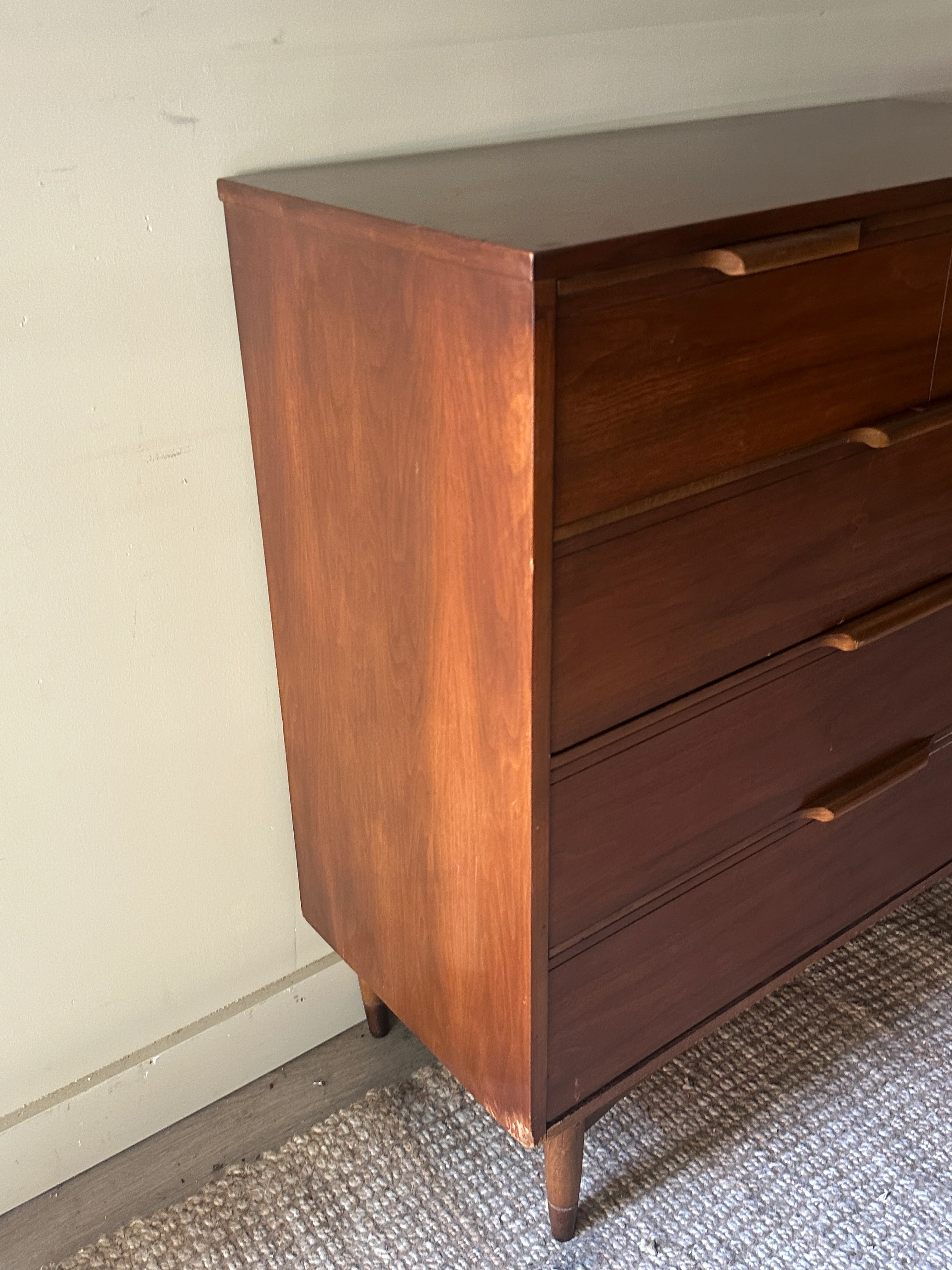 Walnut tall boy - Image 2