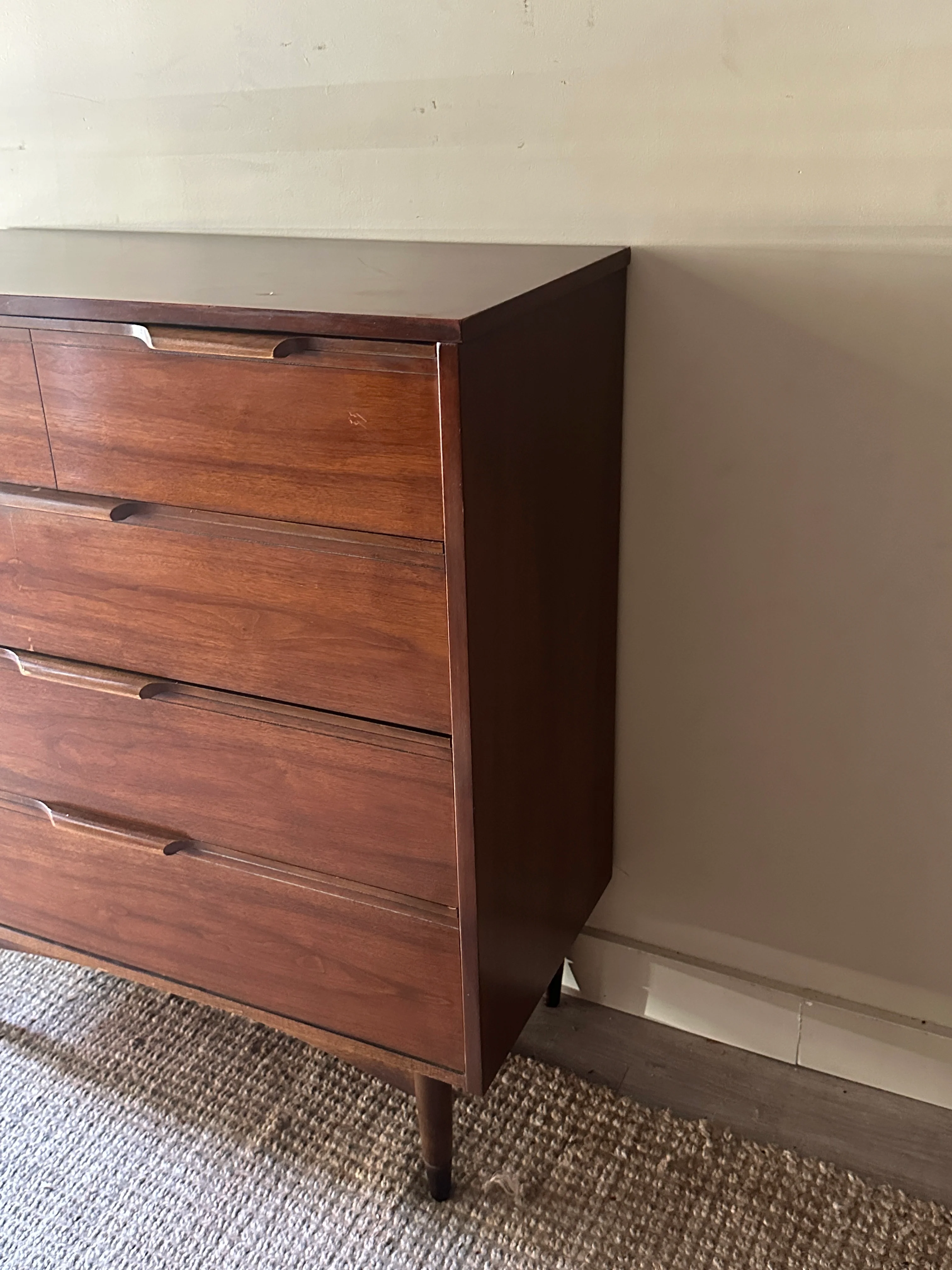 Walnut tall boy - Image 3