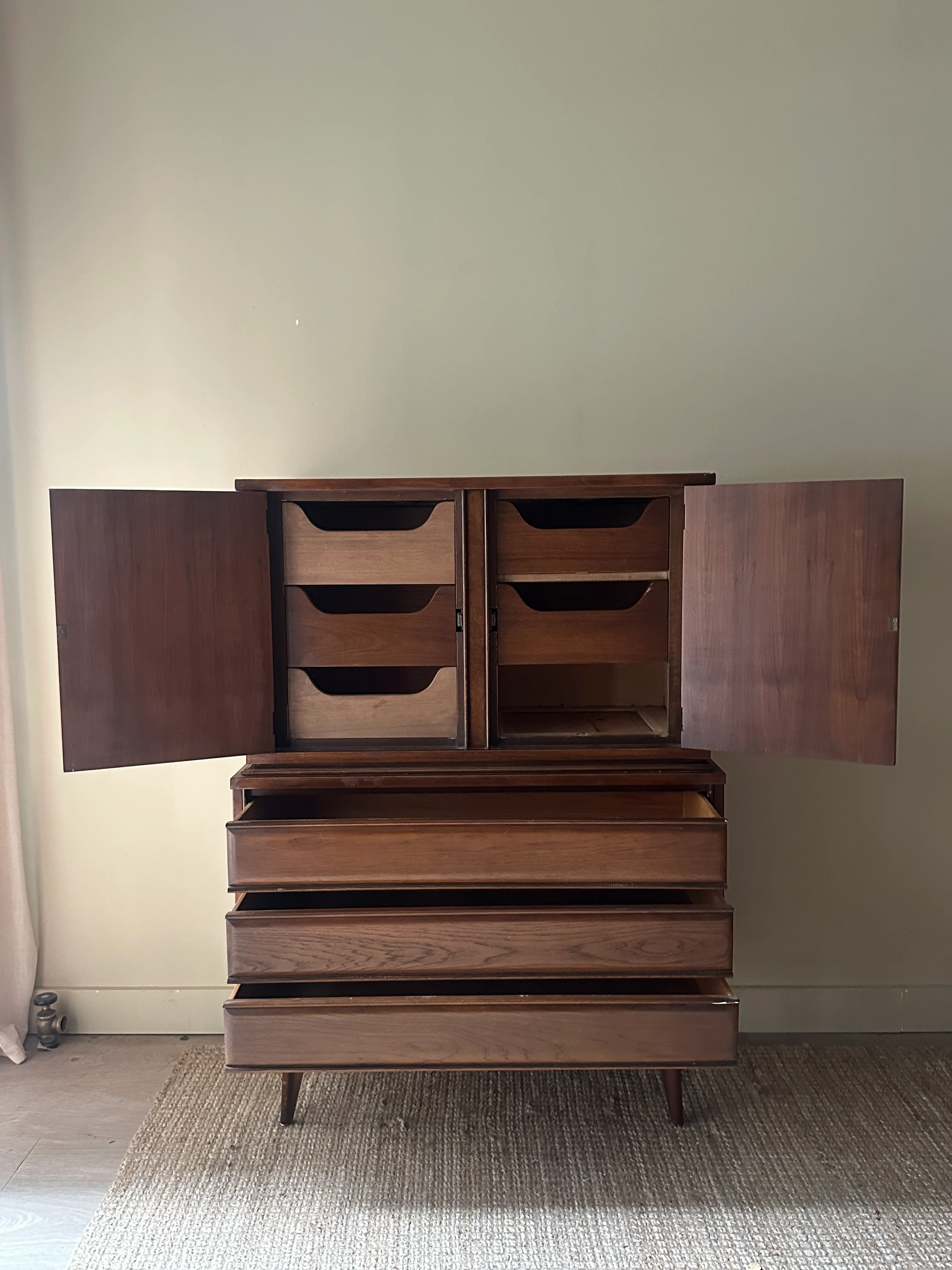 Walnut tallboy - Image 4