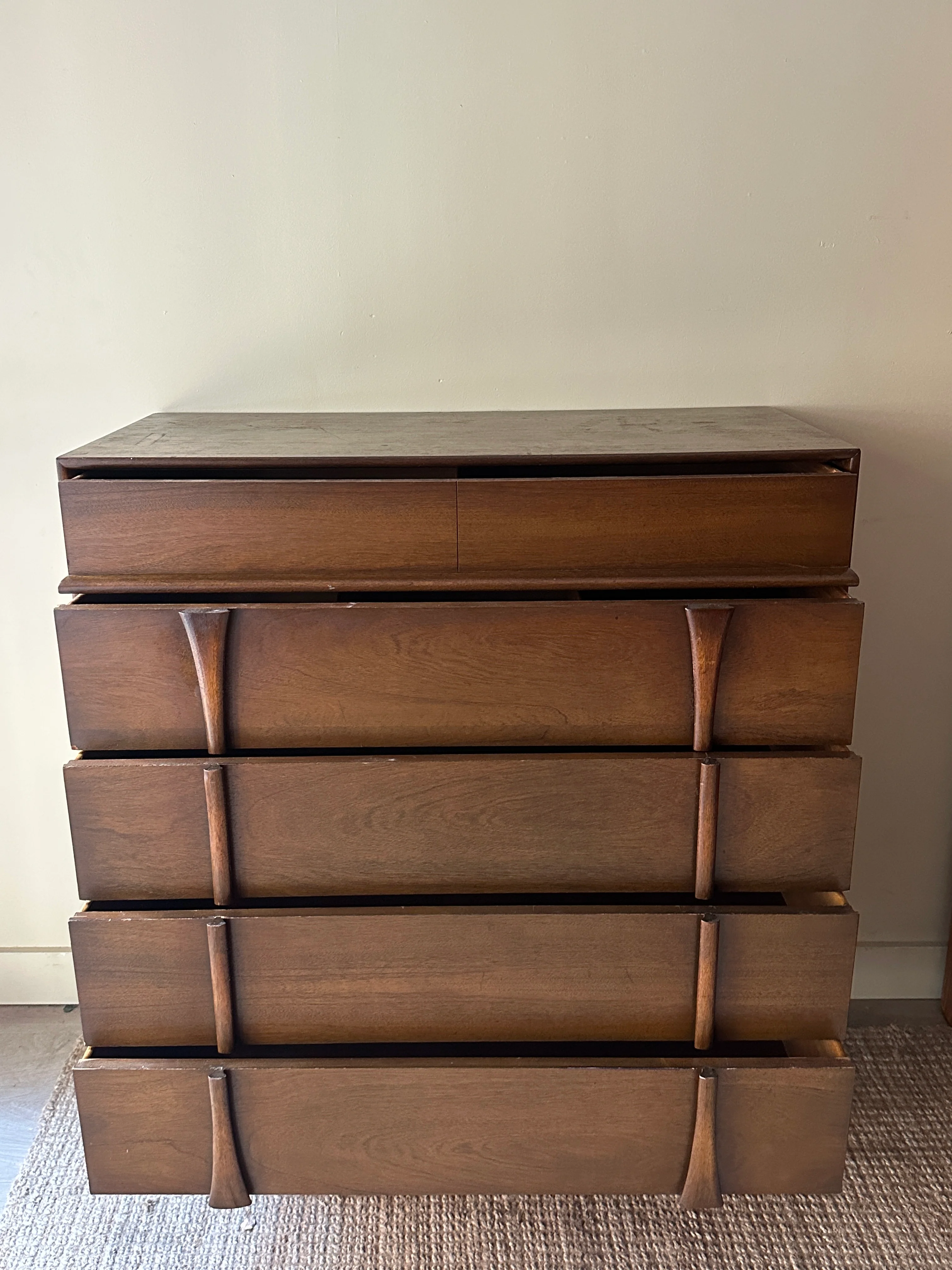 Walnut tallboy - Image 5
